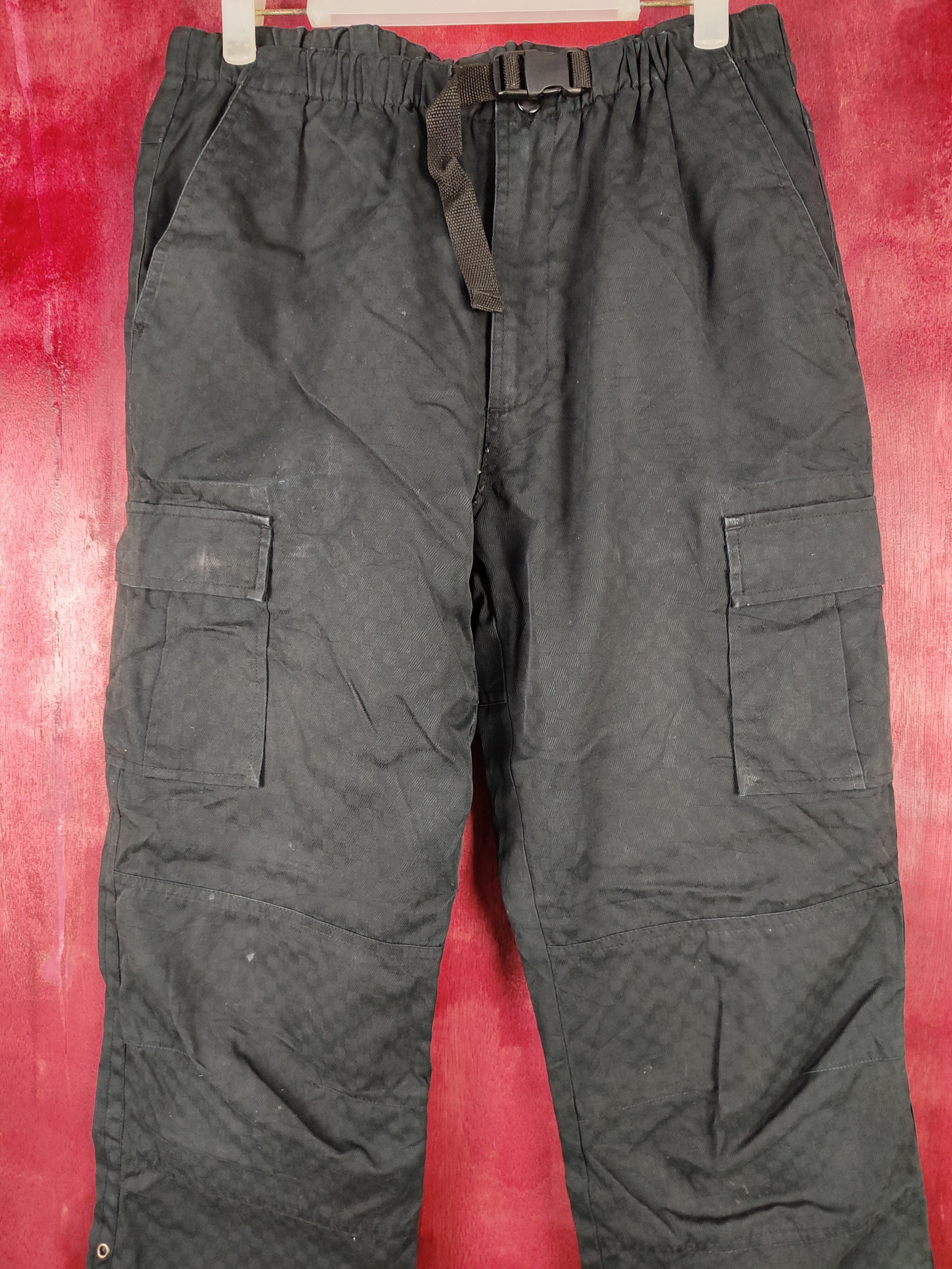 Japanese Brand Power To The People Black hiking track Pants #4839 Size US 31 - 2 Thumbnail