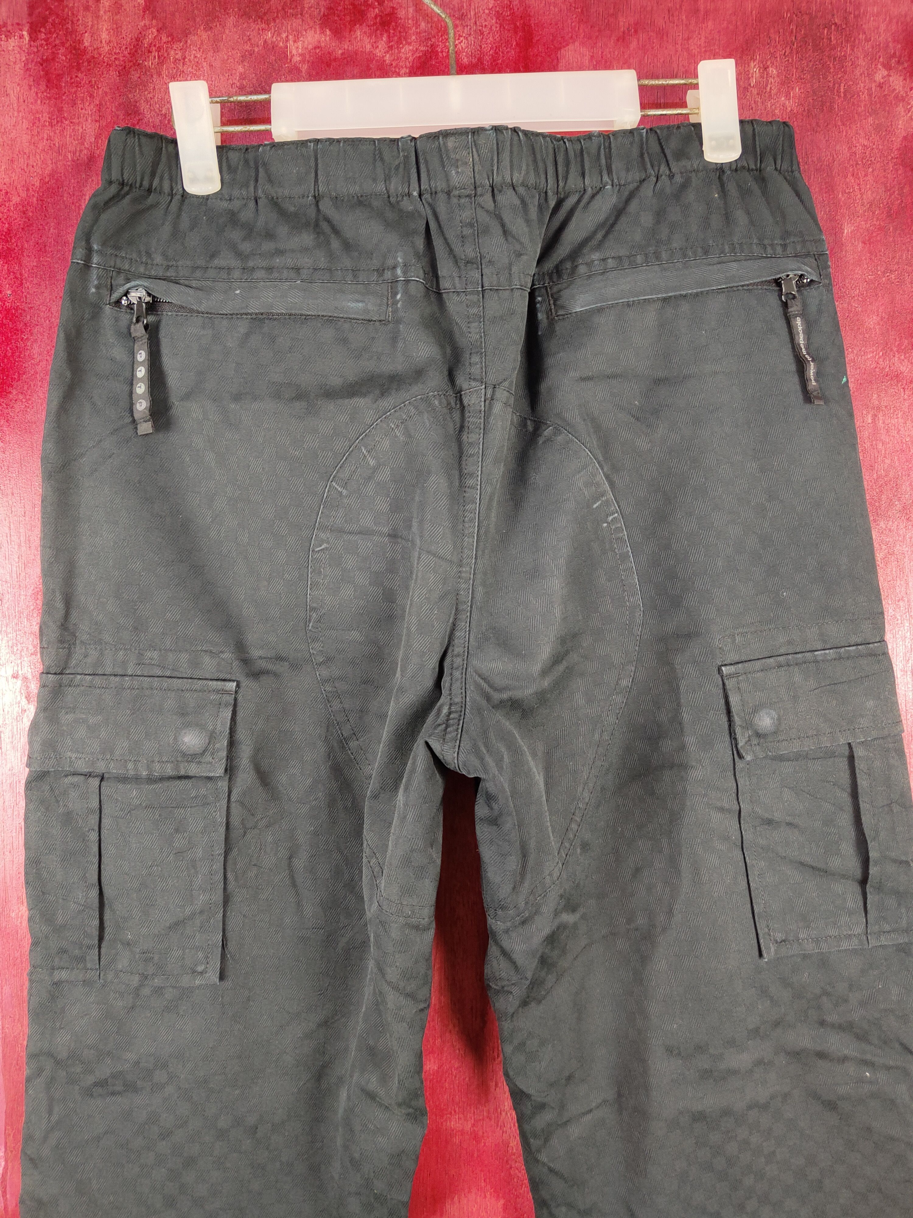 Japanese Brand Power To The People Black hiking track Pants #4839 Size US 31 - 10 Thumbnail
