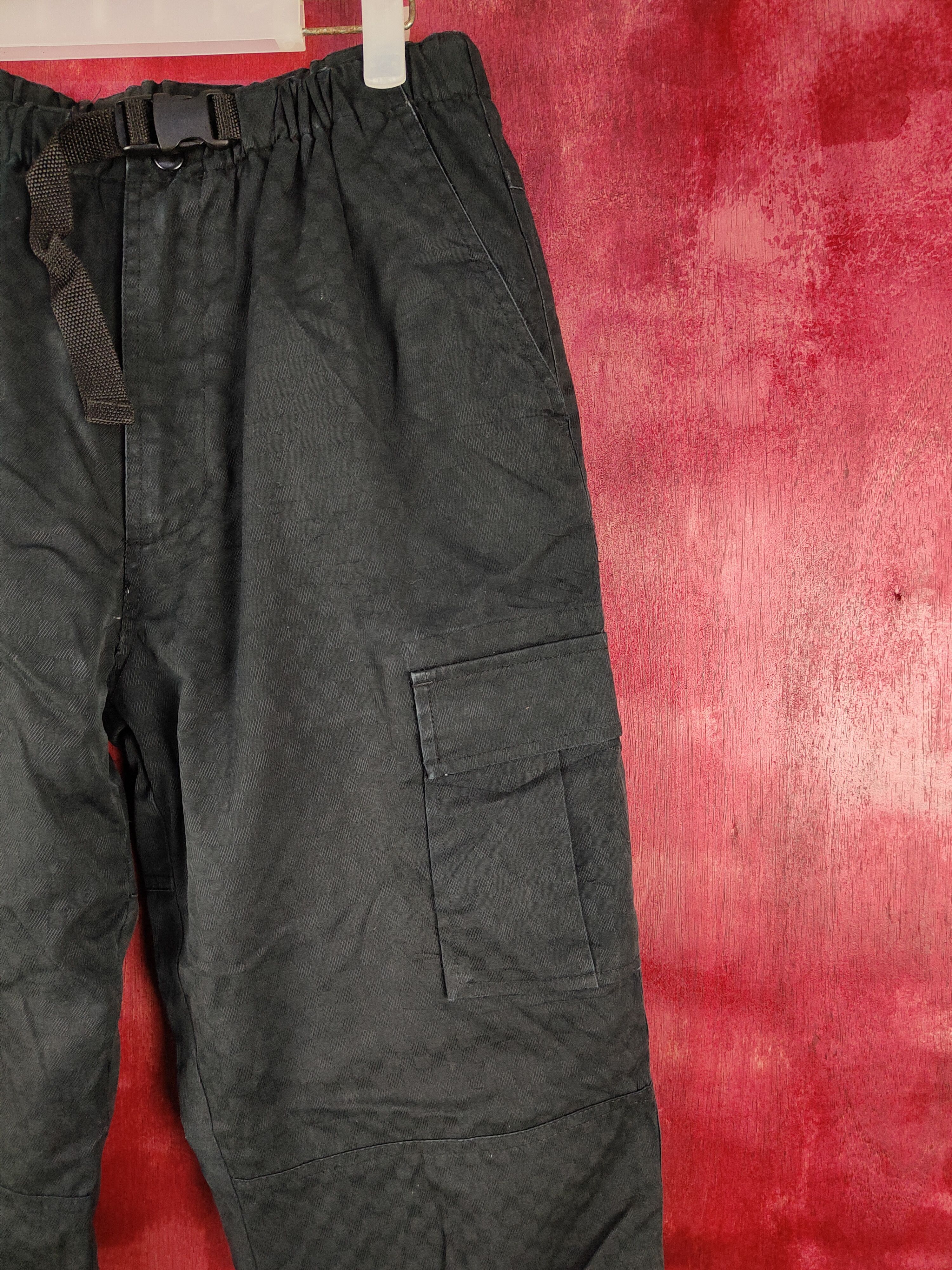 Japanese Brand Power To The People Black hiking track Pants #4839 Size US 31 - 6 Thumbnail