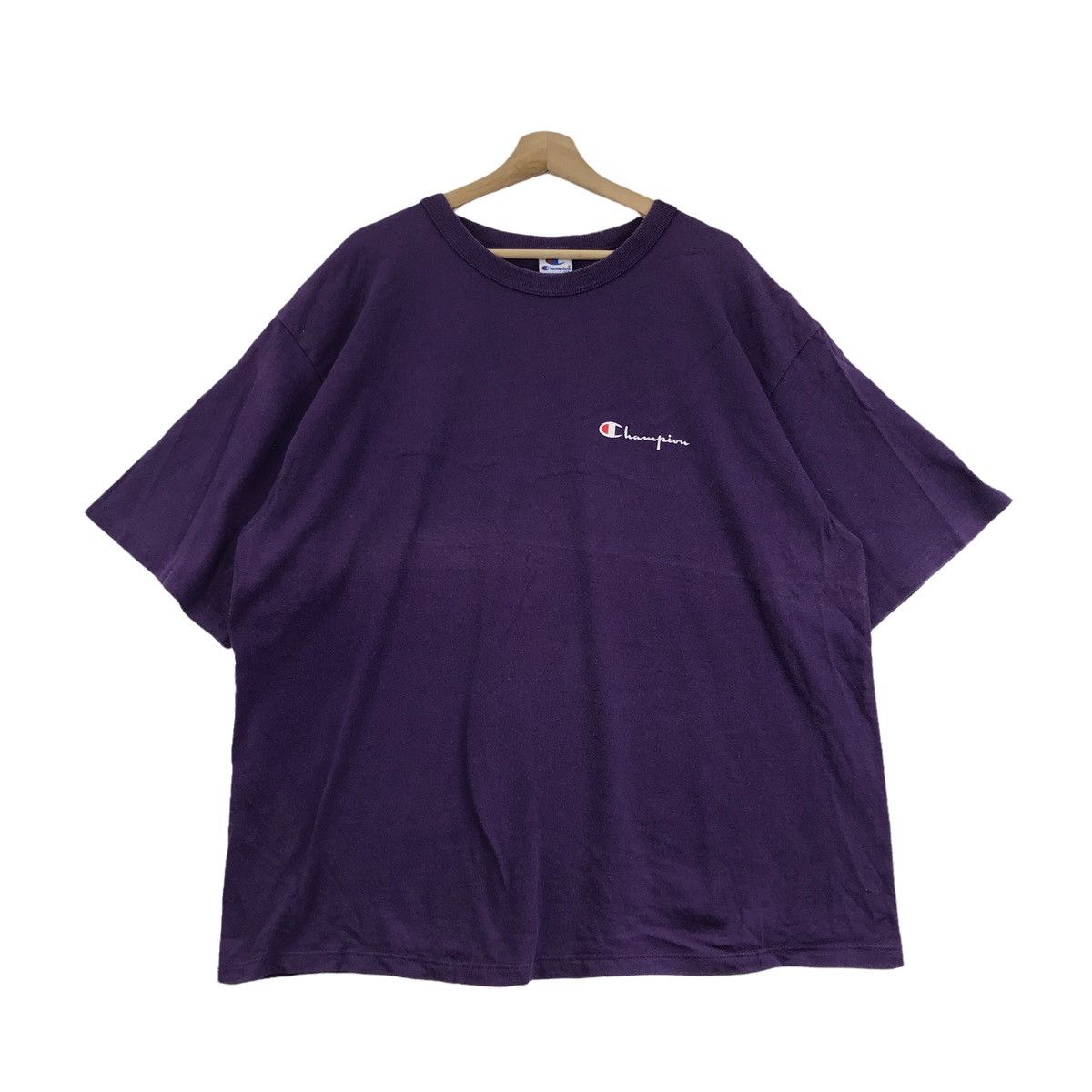 Champion Vintage CHAMPION USA Oversize Purple T shirt Size US XXL / EU 58 / 5 - 1 Thumbnail