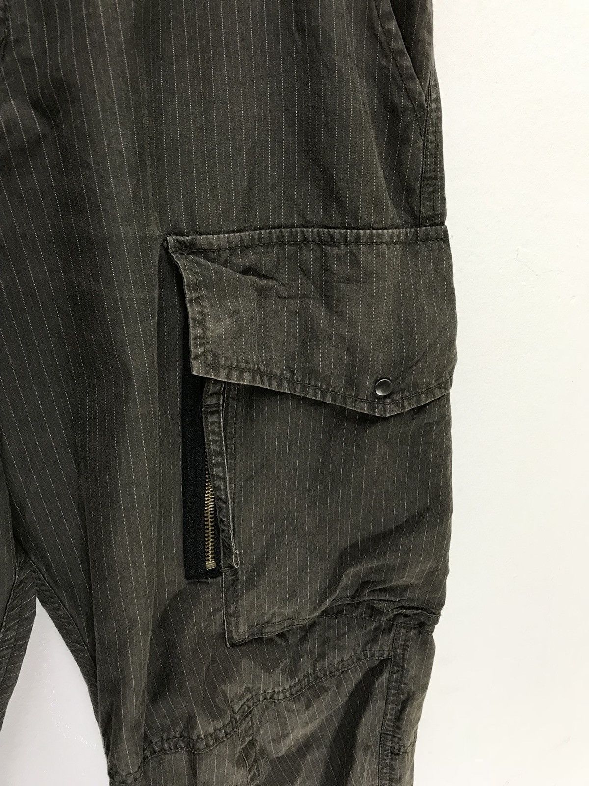 Japanese Brand PPFM Cargo Pant Pinstriped Military Regular Balloon Size US 32 / EU 48 - 6 Thumbnail