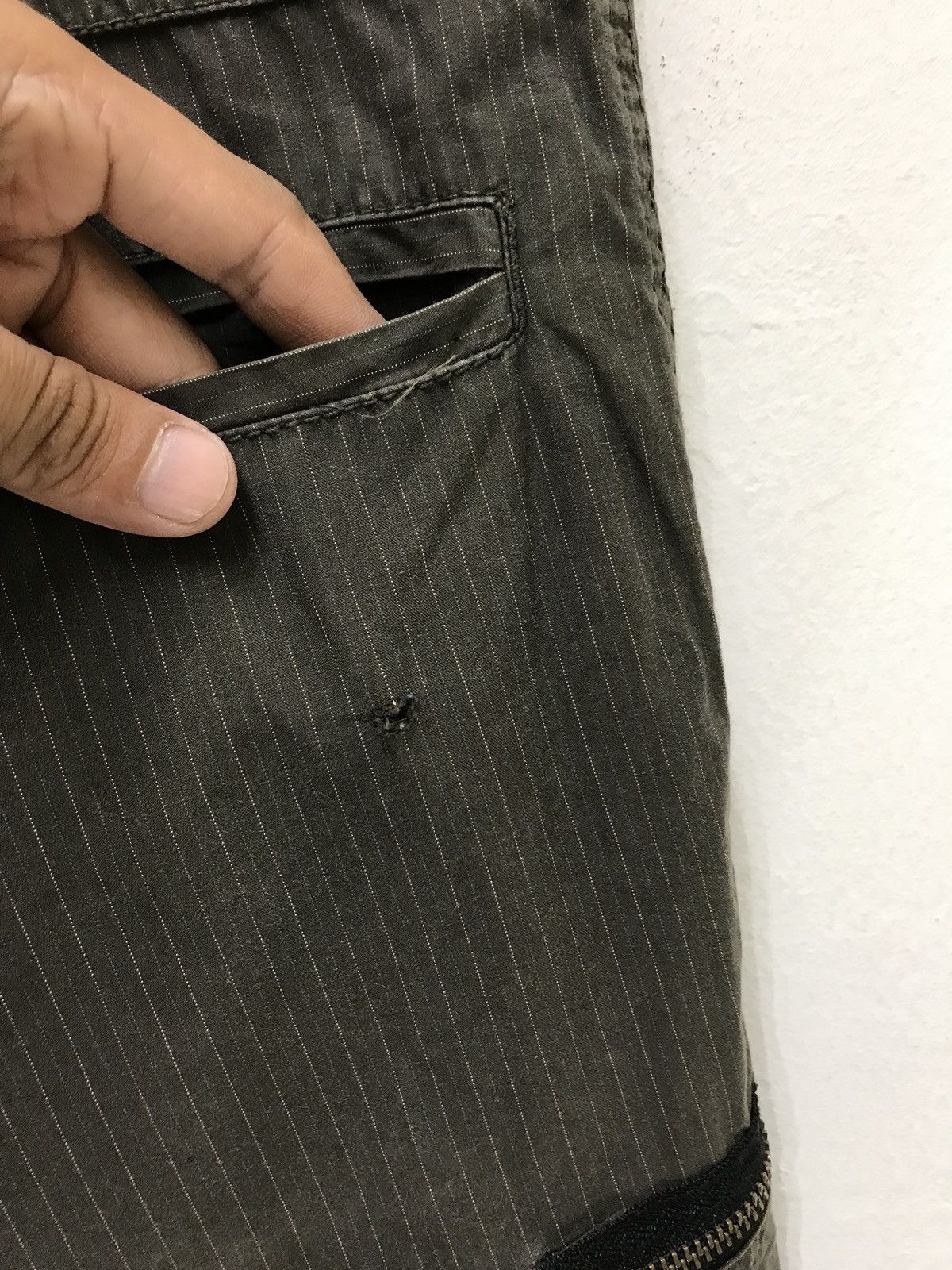 Japanese Brand PPFM Cargo Pant Pinstriped Military Regular Balloon Size US 32 / EU 48 - 12 Thumbnail