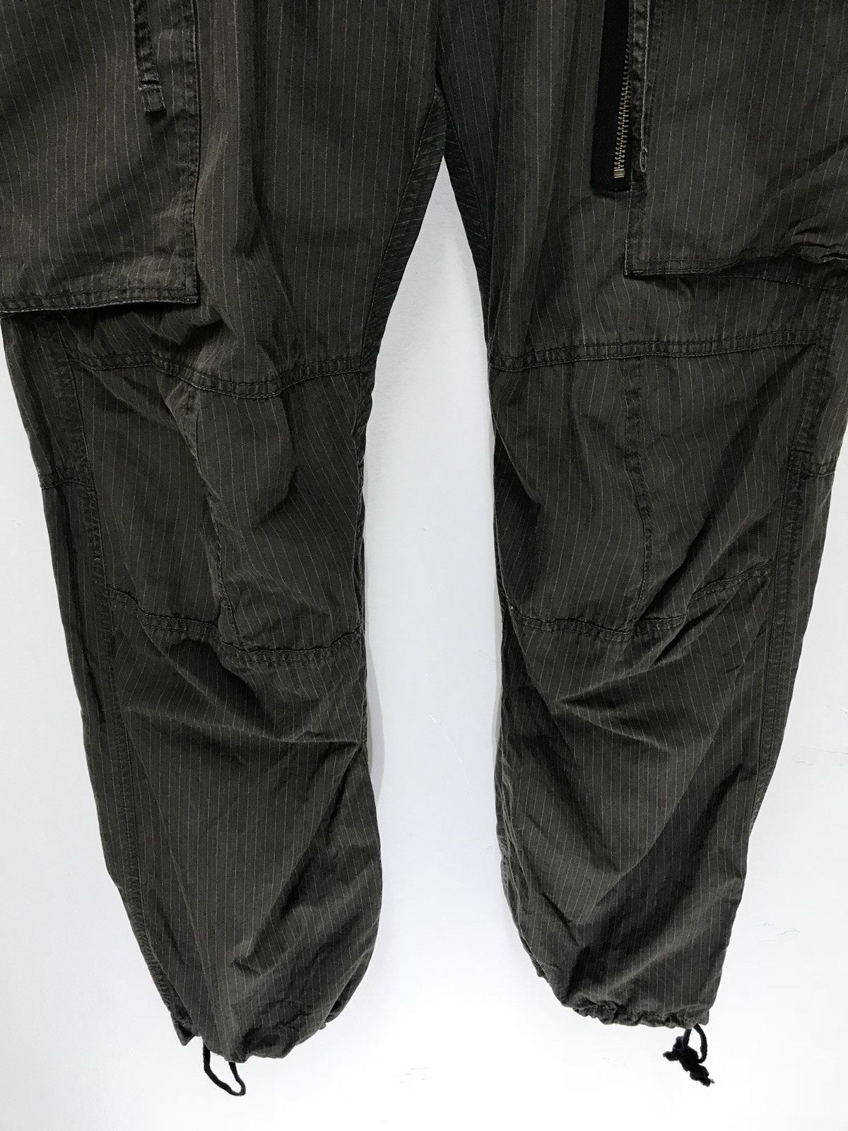 Japanese Brand PPFM Cargo Pant Pinstriped Military Regular Balloon Size US 32 / EU 48 - 2 Thumbnail