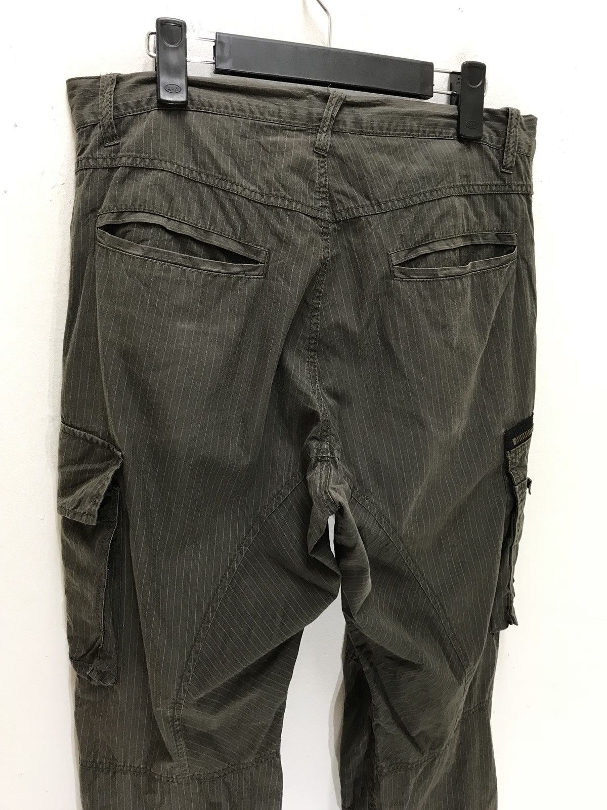 Japanese Brand PPFM Cargo Pant Pinstriped Military Regular Balloon Size US 32 / EU 48 - 11 Thumbnail