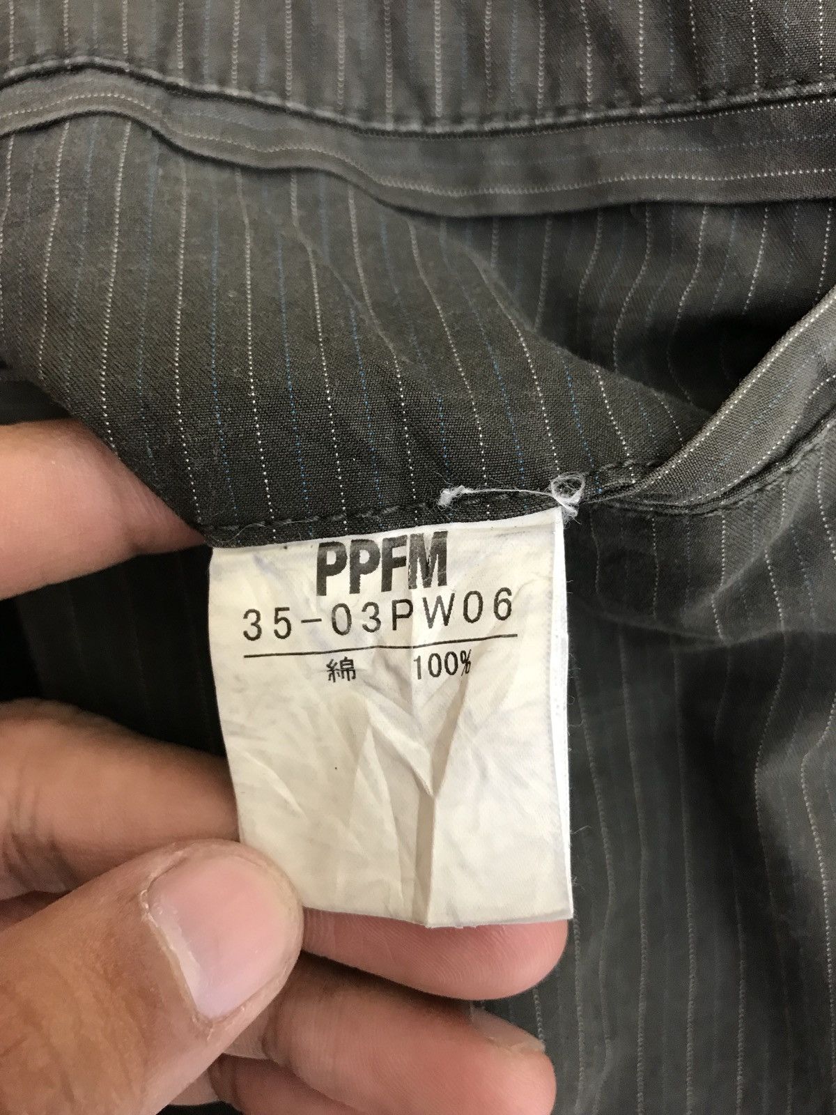 Japanese Brand PPFM Cargo Pant Pinstriped Military Regular Balloon Size US 32 / EU 48 - 14 Thumbnail