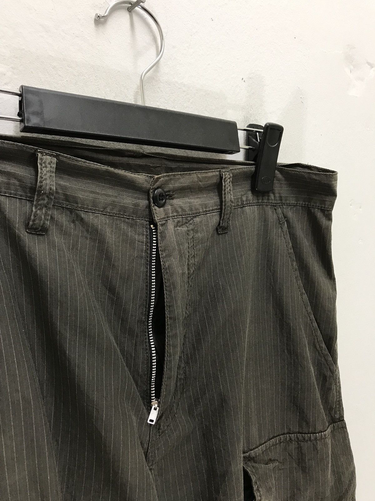 Japanese Brand PPFM Cargo Pant Pinstriped Military Regular Balloon Size US 32 / EU 48 - 7 Thumbnail