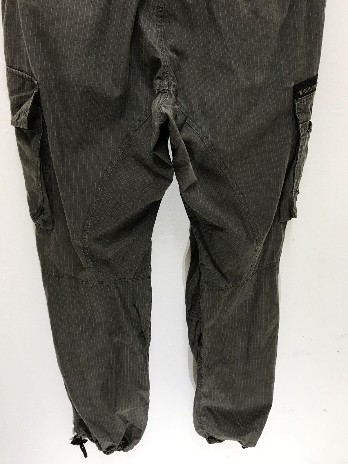 Japanese Brand PPFM Cargo Pant Pinstriped Military Regular Balloon Size US 32 / EU 48 - 10 Thumbnail
