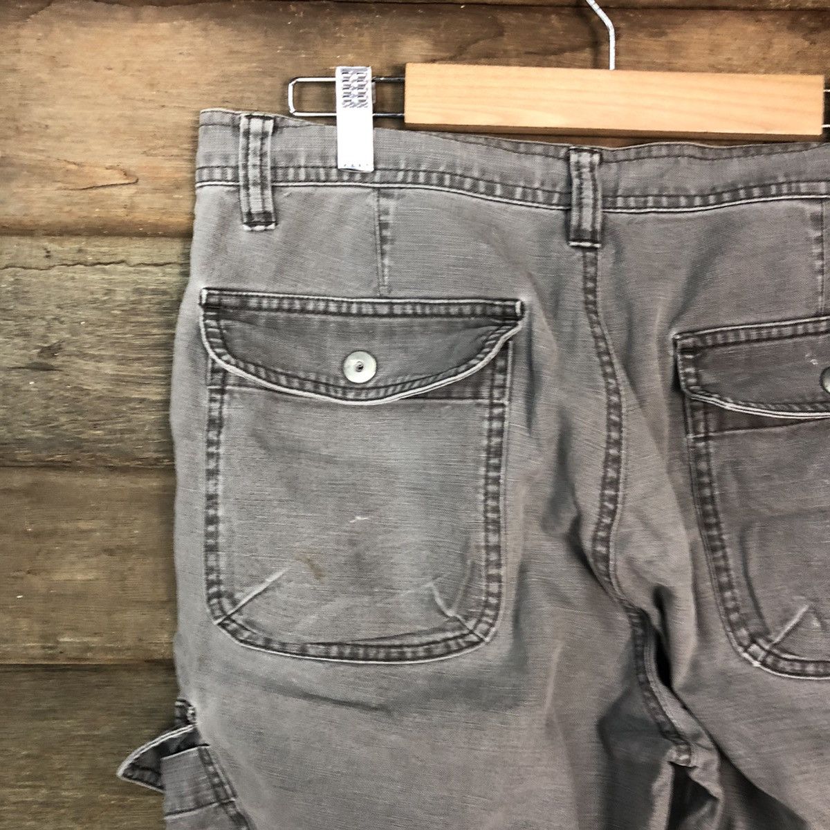 Japanese Brand Uniqlo faded Grey multipocket tactical Cargo Pants #2836 Size US 31 - 14 Thumbnail