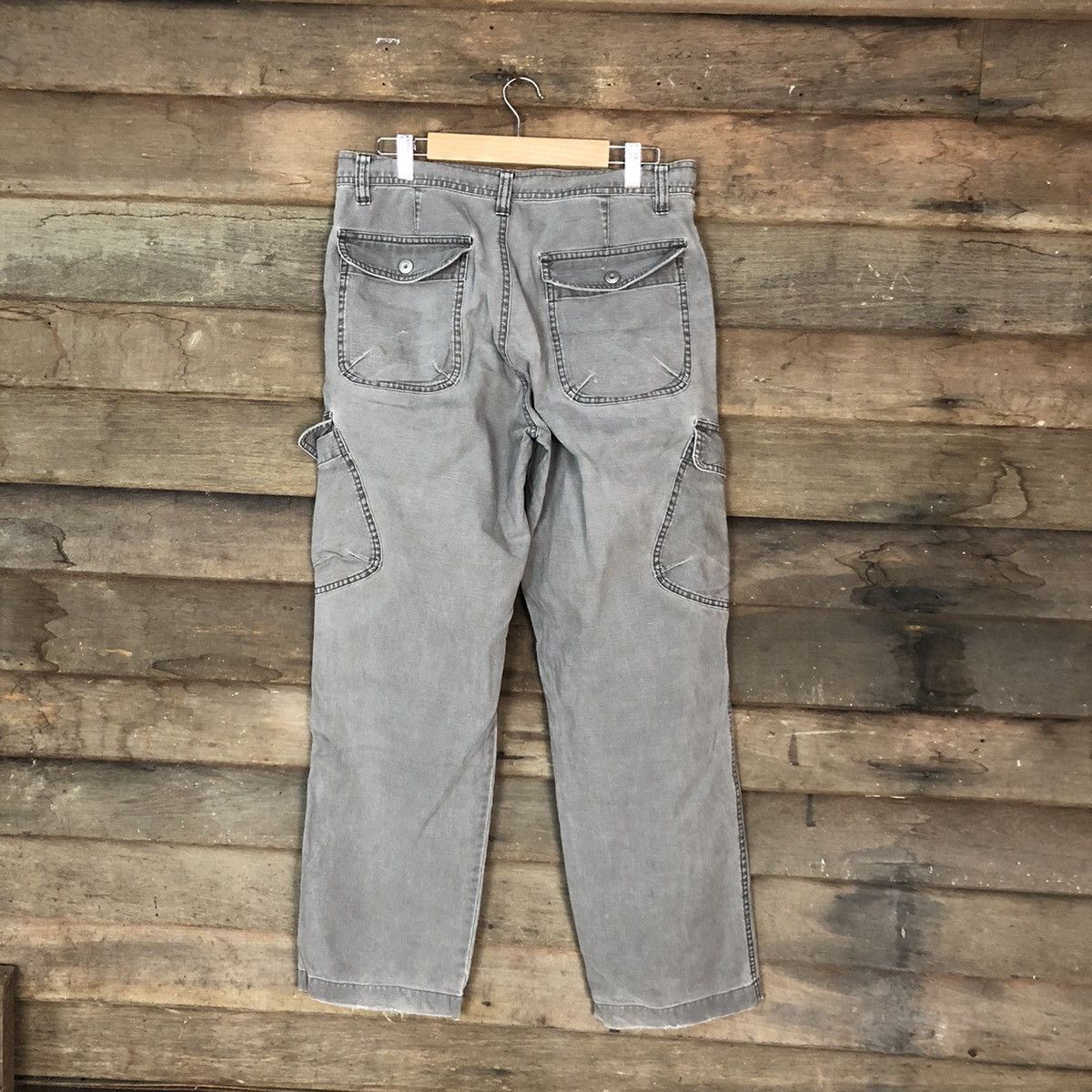 Japanese Brand Uniqlo faded Grey multipocket tactical Cargo Pants #2836 Size US 31 - 11 Thumbnail
