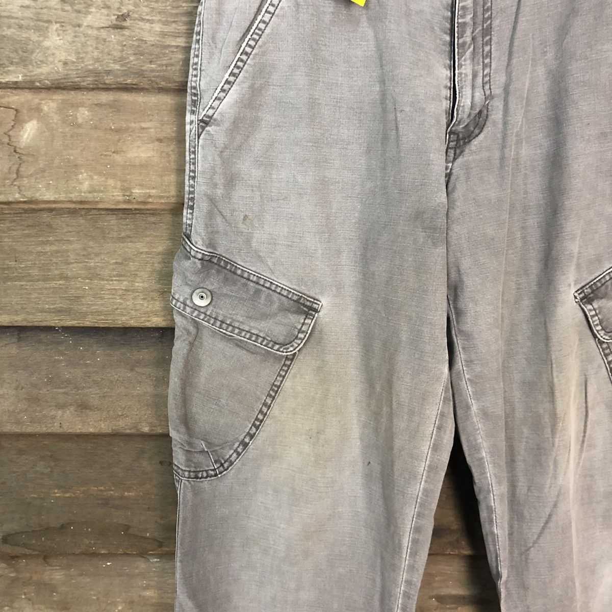 Japanese Brand Uniqlo faded Grey multipocket tactical Cargo Pants #2836 Size US 31 - 6 Thumbnail