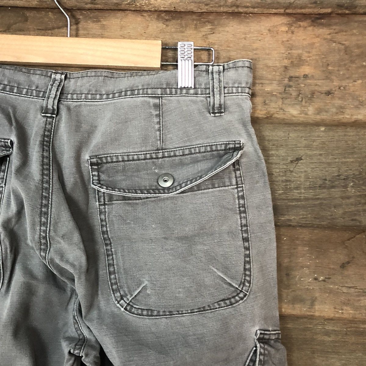Japanese Brand Uniqlo faded Grey multipocket tactical Cargo Pants #2836 Size US 31 - 15 Thumbnail