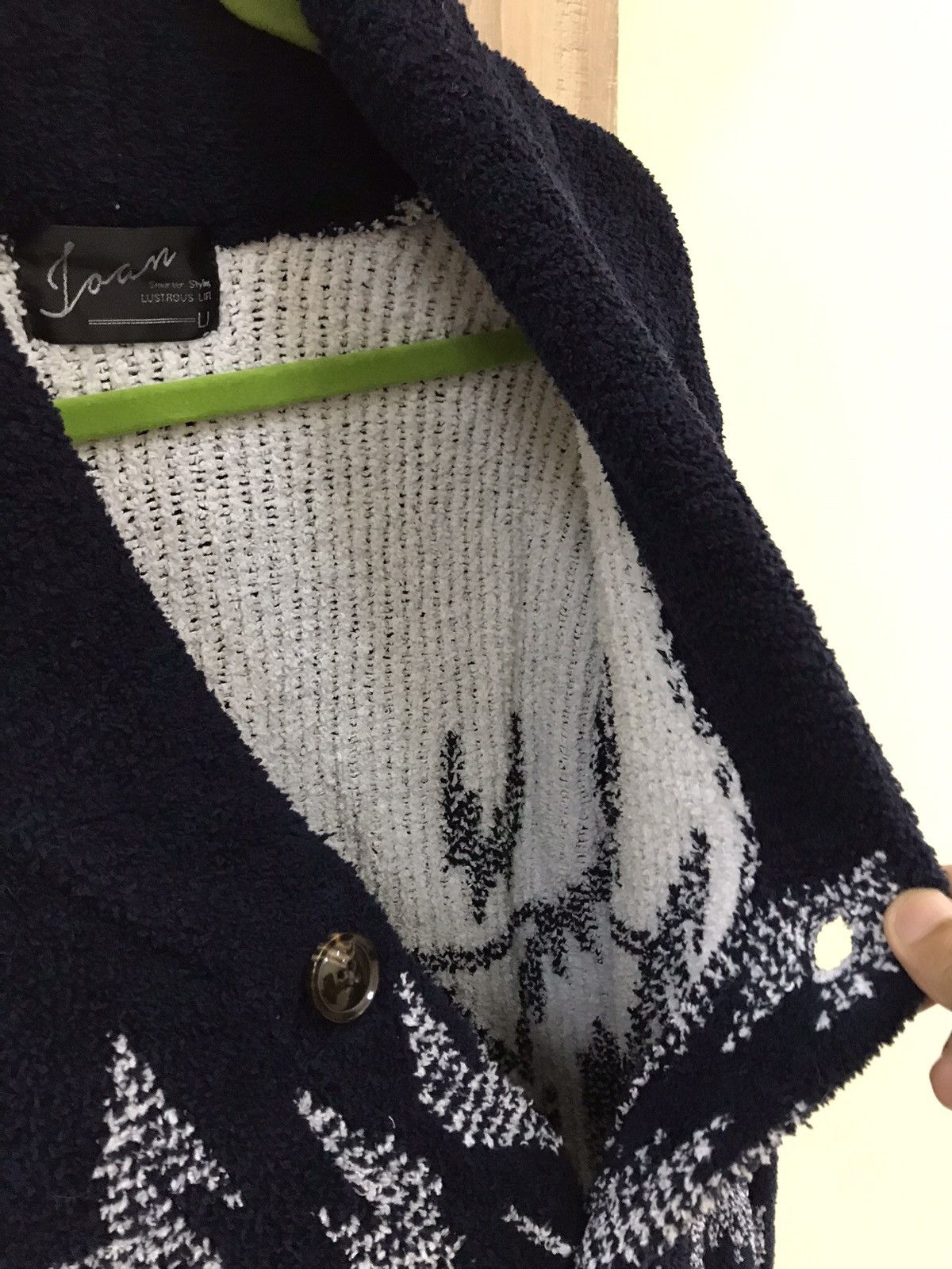 Japanese Brand Joan Nice Wool Button Up Cardigan Size US M / EU 48-50 / 2 - 11 Thumbnail