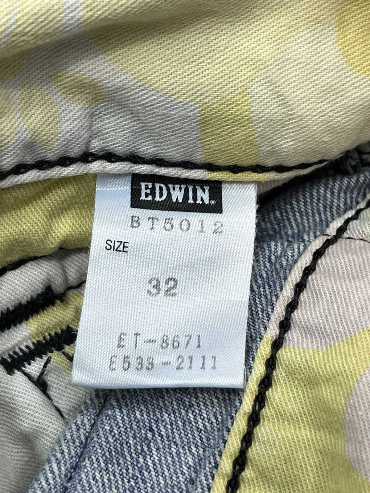Japanese Brand 🔥Vintage EDWIN BLUE TRIP JAPAN Light Wash Distressed Flare Size US 33 - 12 Thumbnail