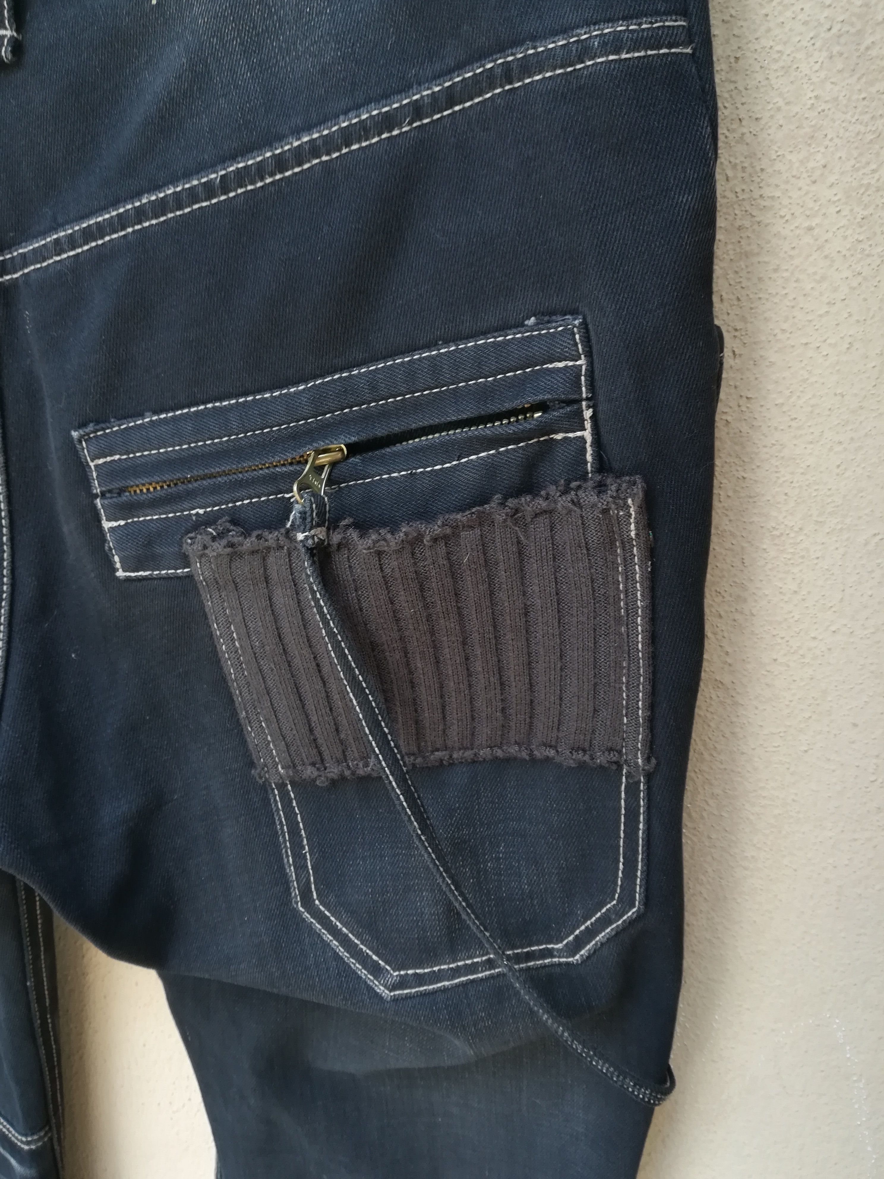 Japanese Brand PPFM Bondage Pants Denim Jeans Punk Design Size US 35 - 12 Thumbnail
