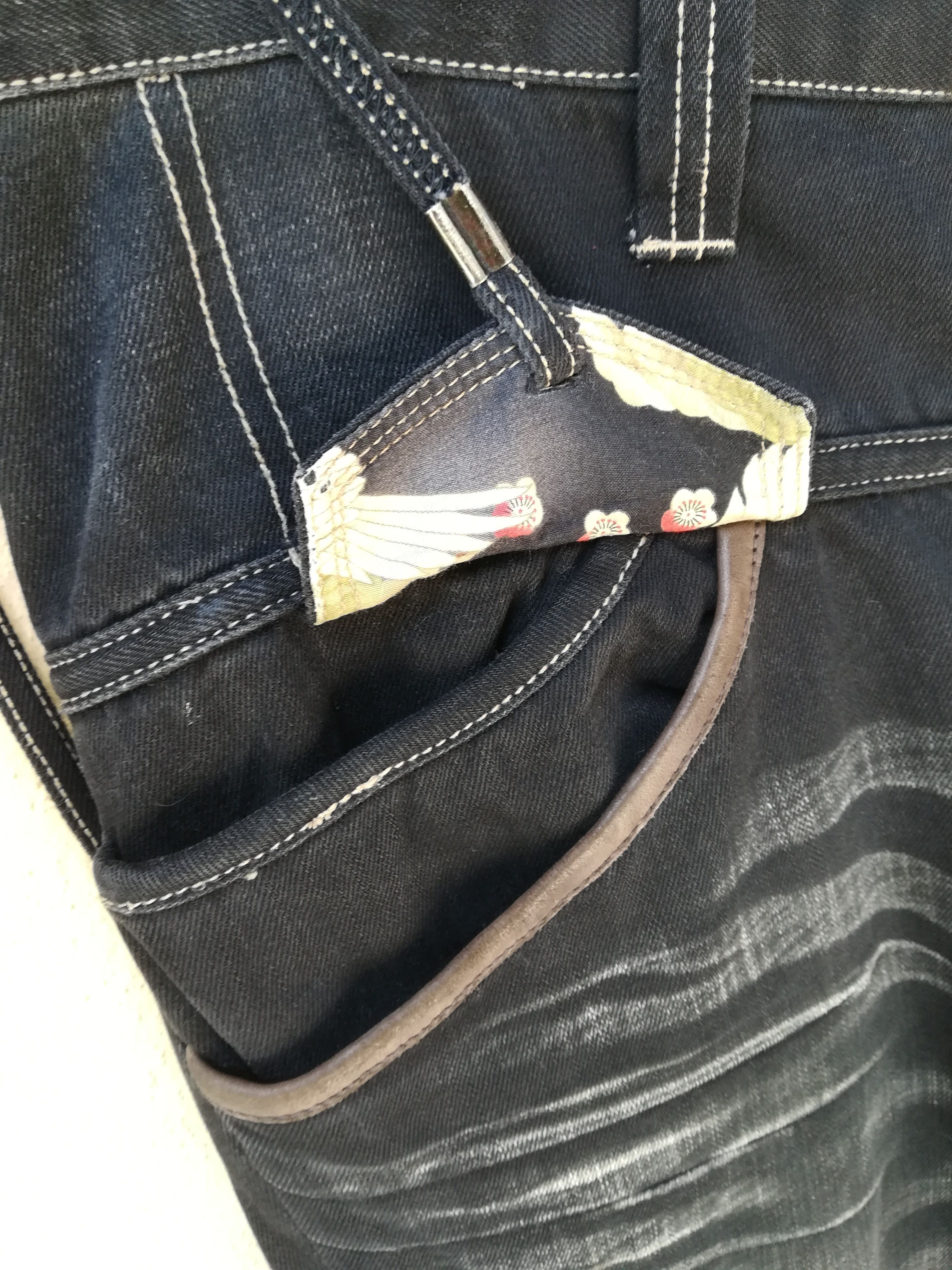Japanese Brand PPFM Bondage Pants Denim Jeans Punk Design Size US 35 - 4 Thumbnail