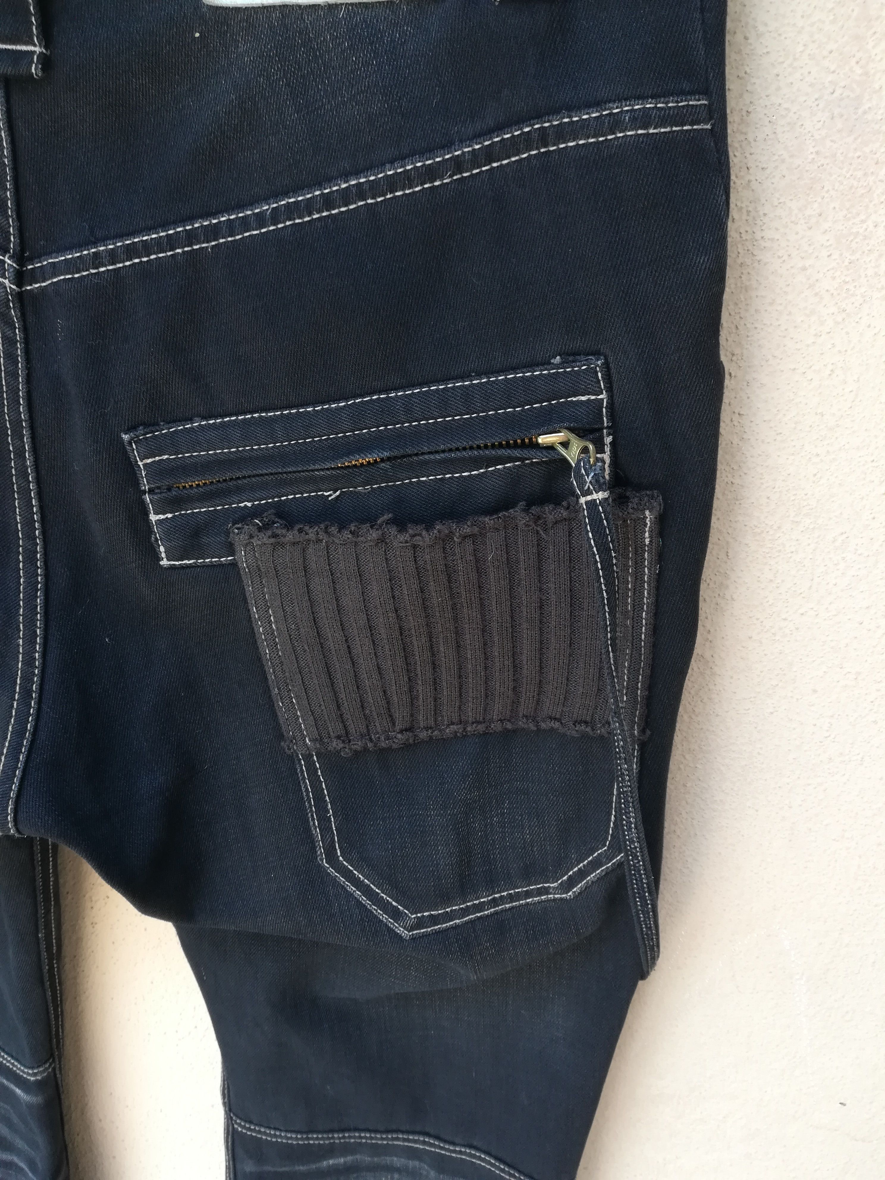 Japanese Brand PPFM Bondage Pants Denim Jeans Punk Design Size US 35 - 10 Thumbnail