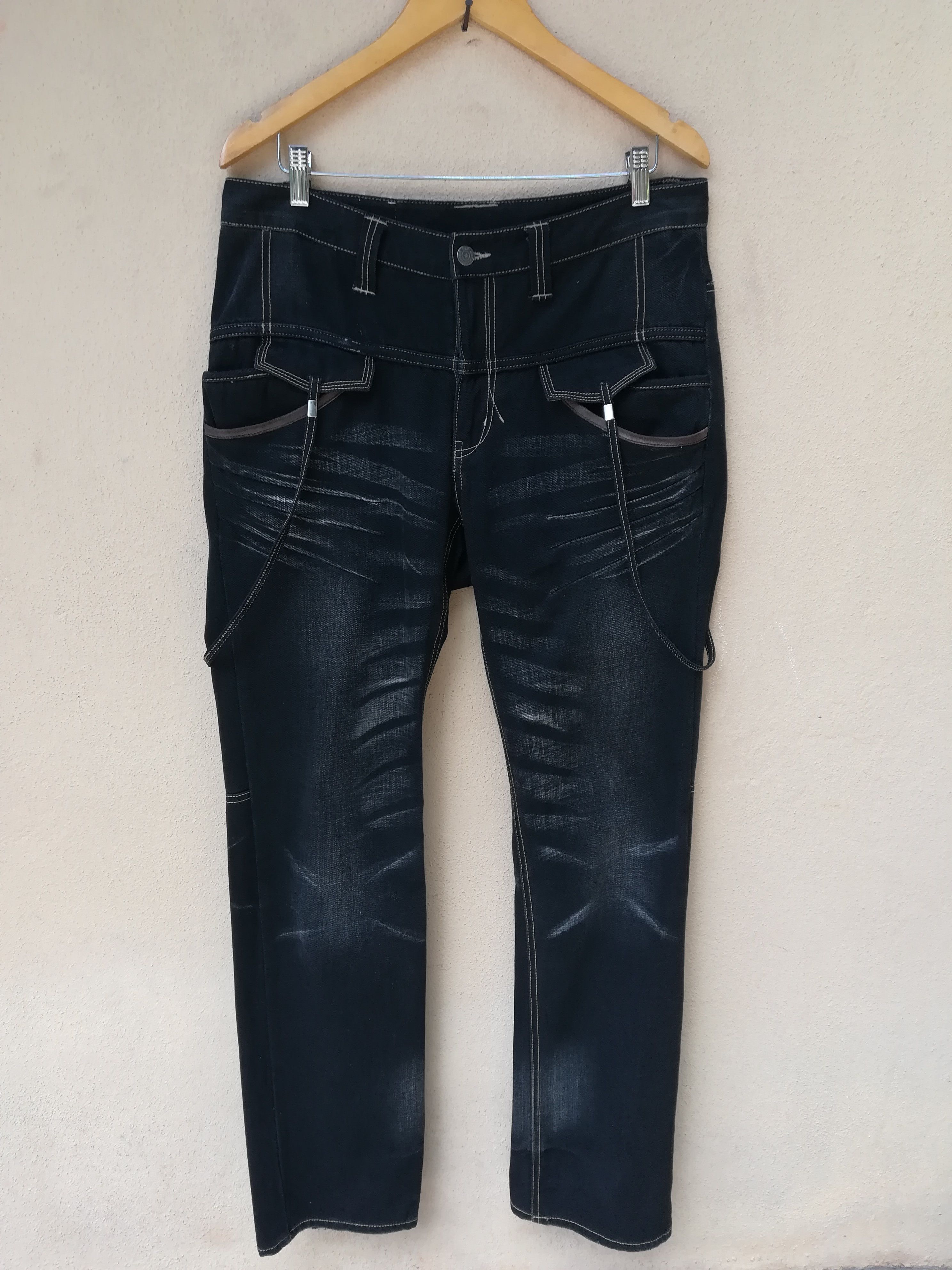 PPFM Bondage Pants Denim Jeans Punk Design