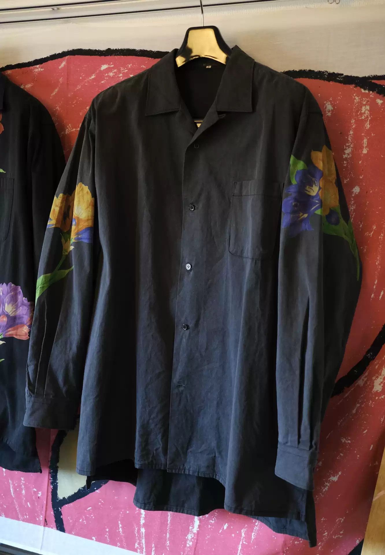 Yohji Yamamoto Yohji Yamamoto Flower Painted Shirt Size US L / EU 52-54 / 3 - 2 Thumbnail
