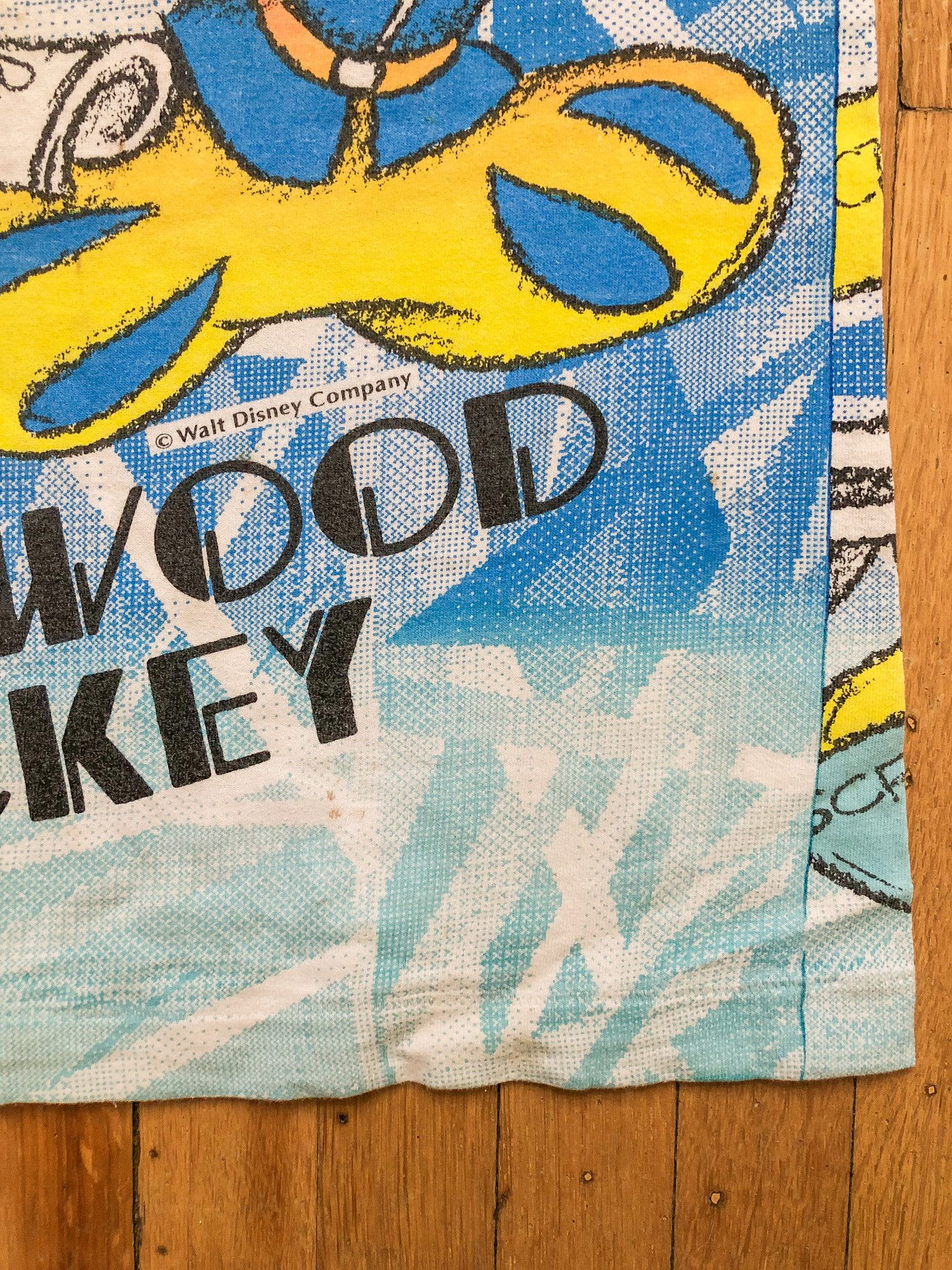 Disney × Vintage 90s Single Stitch All Over Print 'Hollywood Mickey' T-Shirt Size US L / EU 52-54 / 3 - 6 Thumbnail