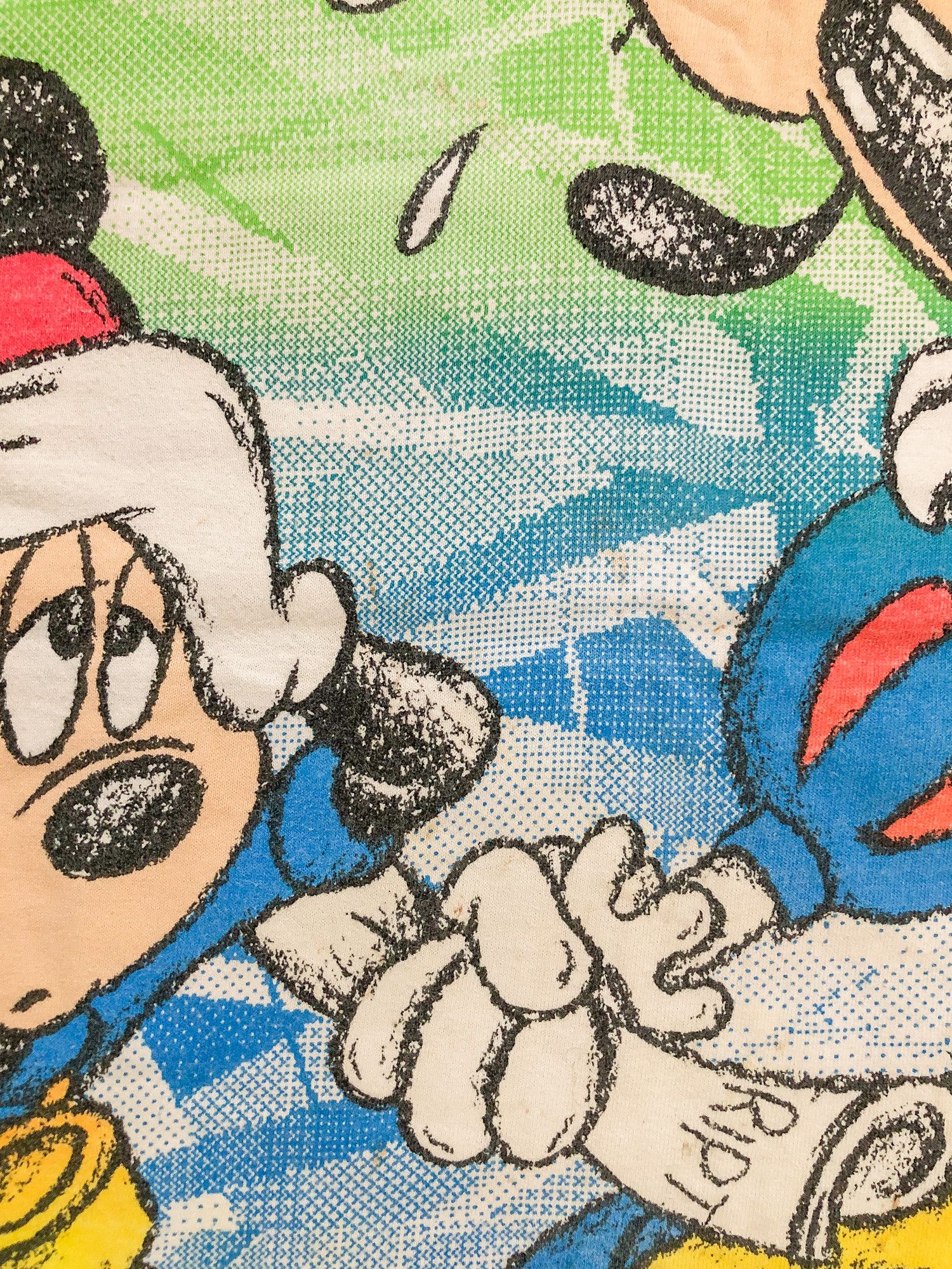 Disney × Vintage 90s Single Stitch All Over Print 'Hollywood Mickey' T-Shirt Size US L / EU 52-54 / 3 - 4 Thumbnail