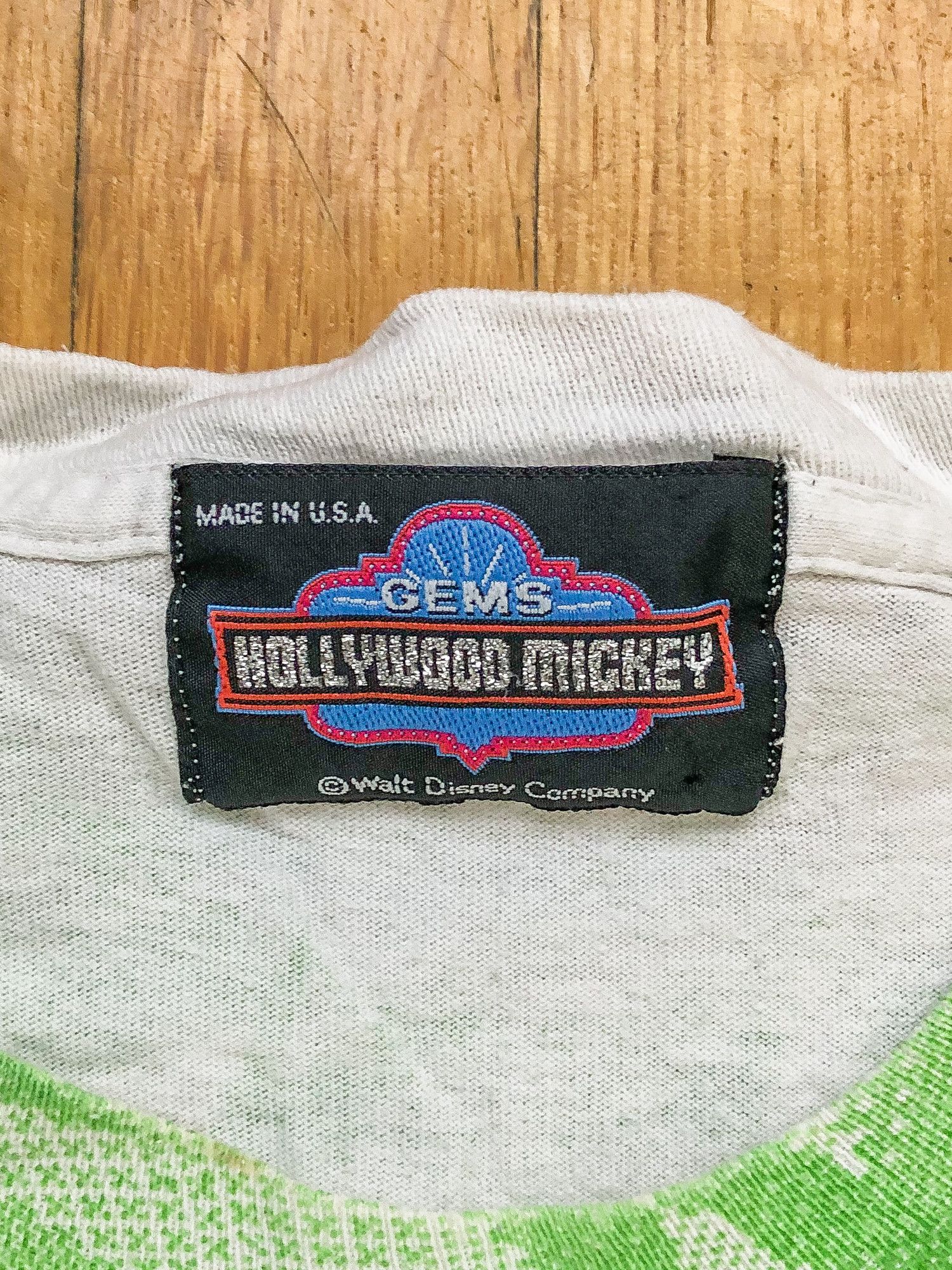 Disney × Vintage 90s Single Stitch All Over Print 'Hollywood Mickey' T-Shirt Size US L / EU 52-54 / 3 - 3 Thumbnail