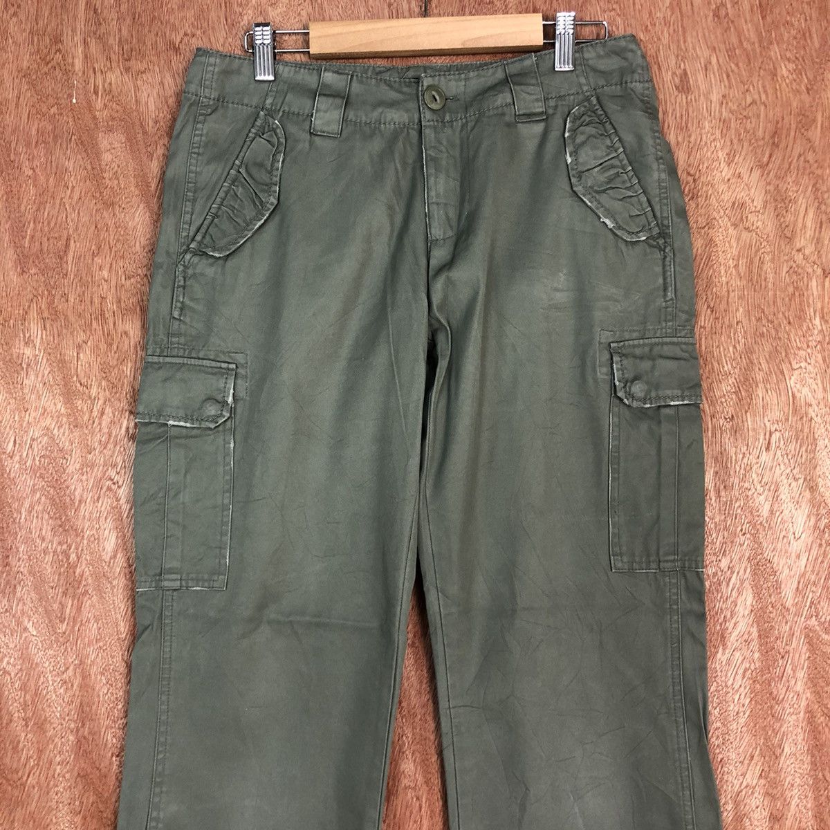 Japanese Brand DLL Jeanasis Grey utility Multipocket Cargo Pants #c663 Size US 28 / EU 44 - 2 Thumbnail