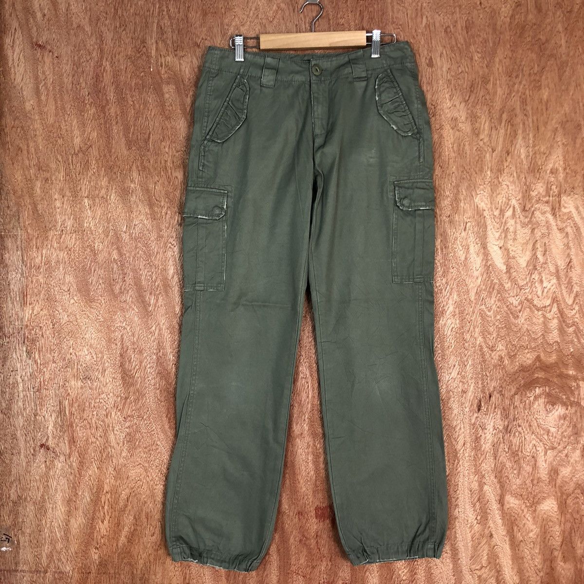 image of Jeanasis Grey Utility Multipocket Cargo Pants C663, Men's (Size 28)