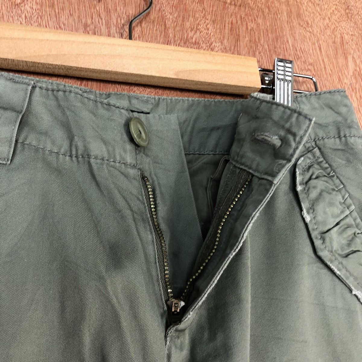 Japanese Brand DLL Jeanasis Grey utility Multipocket Cargo Pants #c663 Size US 28 / EU 44 - 6 Thumbnail