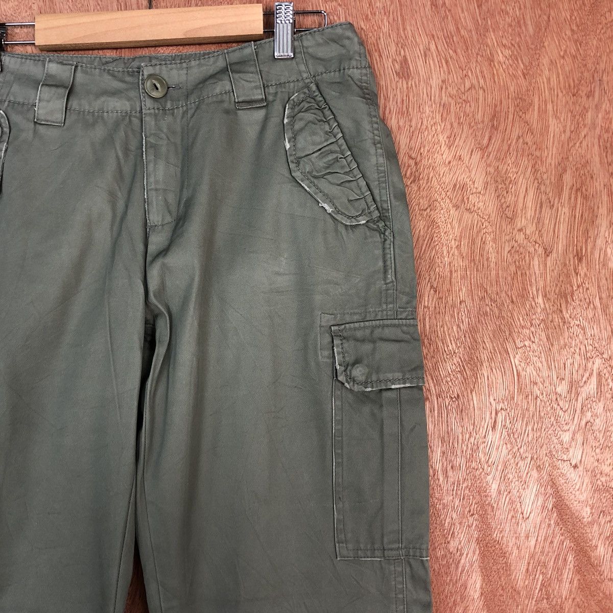 Japanese Brand DLL Jeanasis Grey utility Multipocket Cargo Pants #c663 Size US 28 / EU 44 - 4 Thumbnail