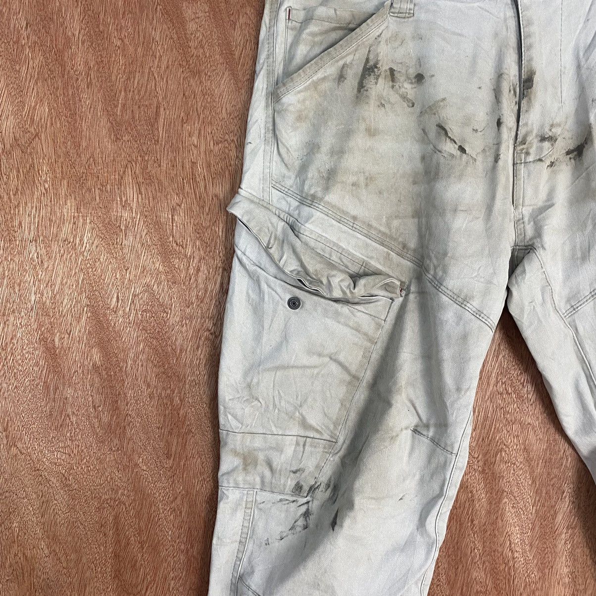 Japanese Brand DL Xebec dirty painter ripped Multipocket Cargo Pants#c777 Size US 33 - 7 Thumbnail