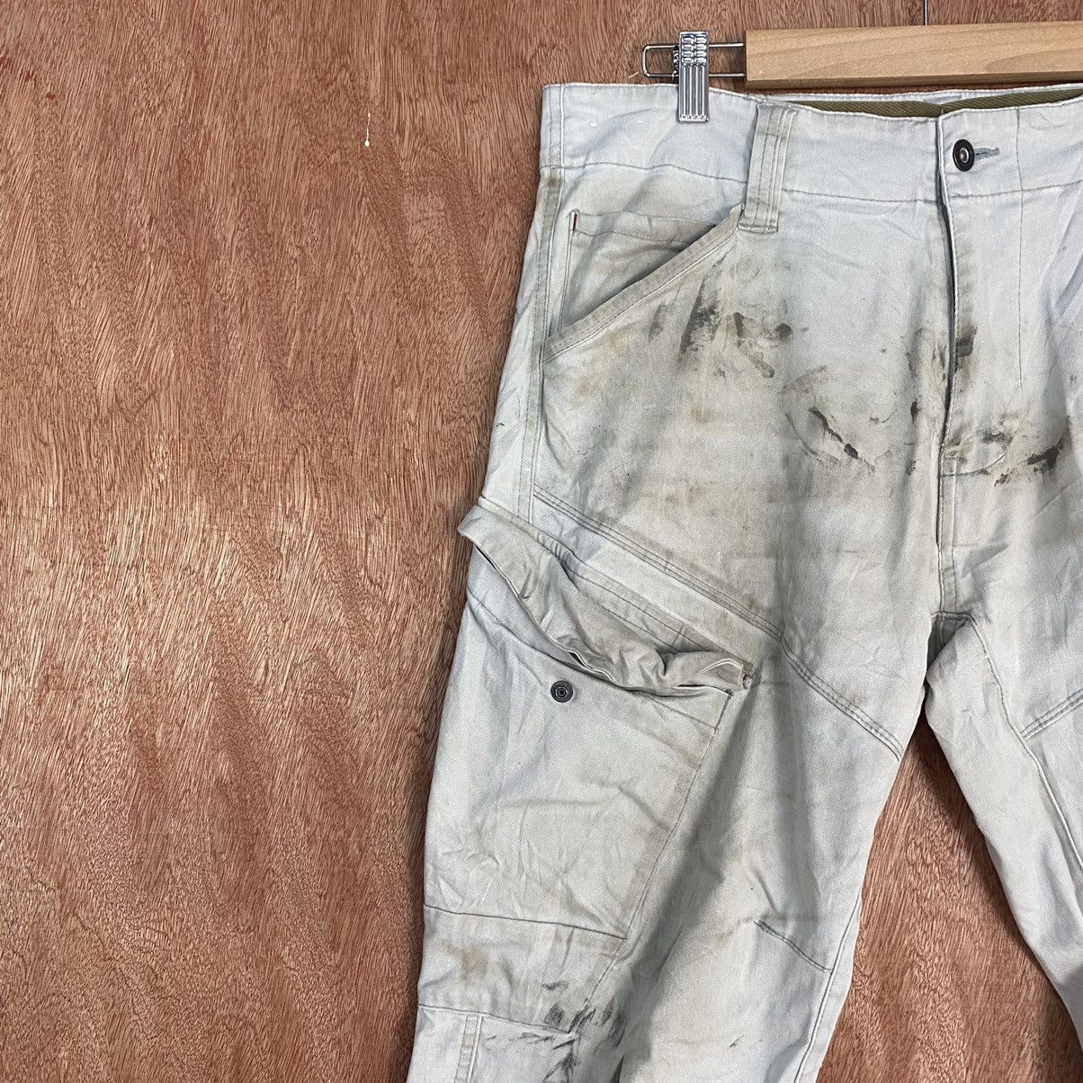 Japanese Brand DL Xebec dirty painter ripped Multipocket Cargo Pants#c777 Size US 33 - 6 Thumbnail