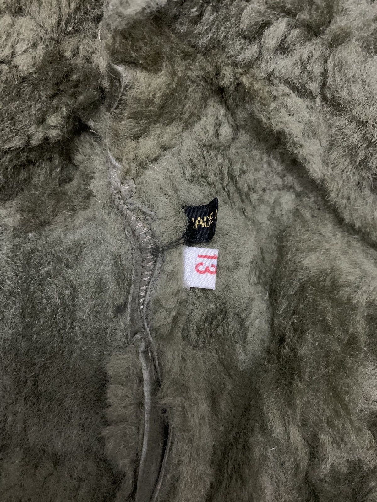 Genuine Leather Vintage Leather Patchwork Boro Faux Fur Trim Jacket Size US S / EU 44-46 / 1 - 7 Thumbnail