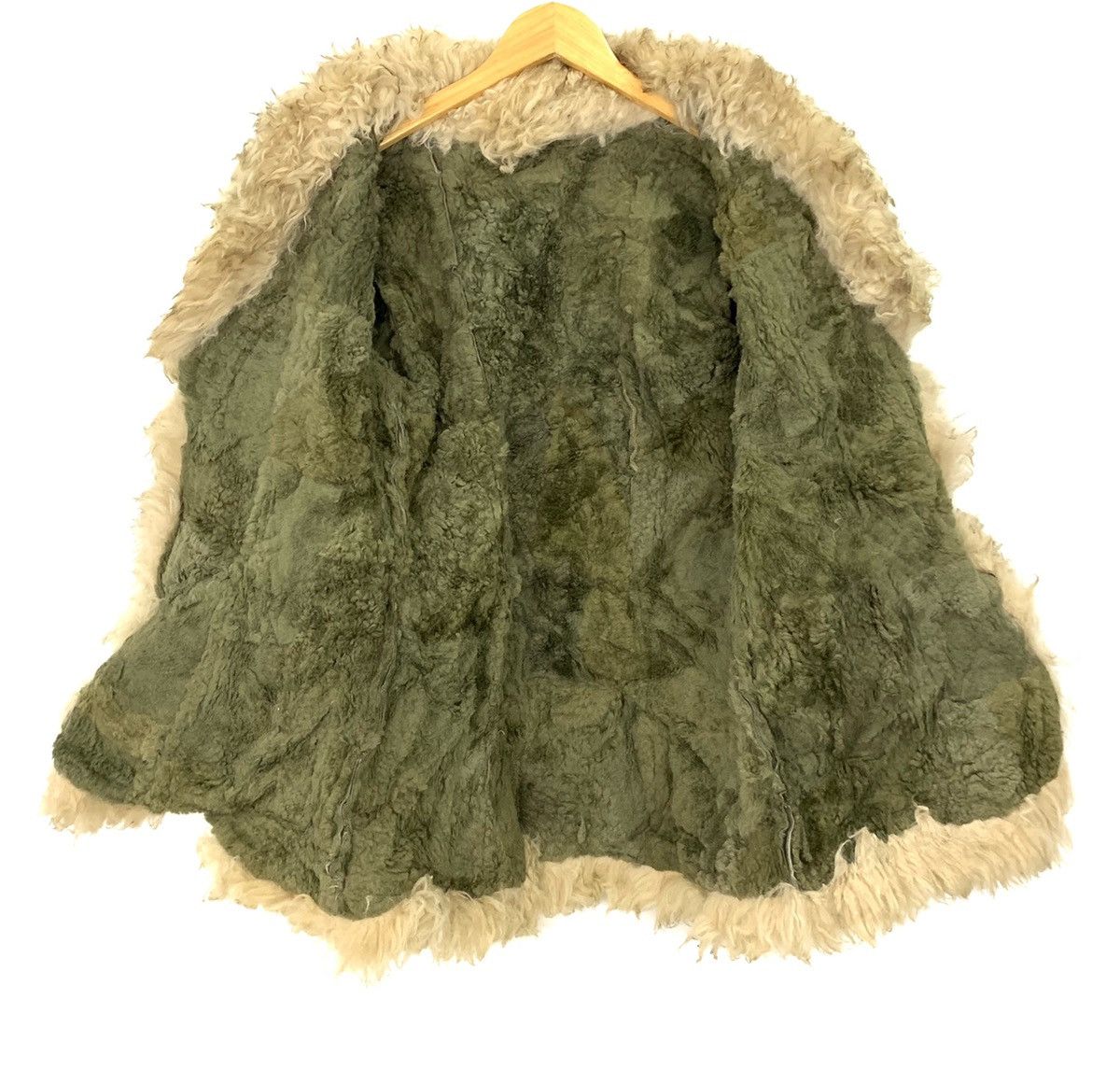 Genuine Leather Vintage Leather Patchwork Boro Faux Fur Trim Jacket Size US S / EU 44-46 / 1 - 6 Thumbnail