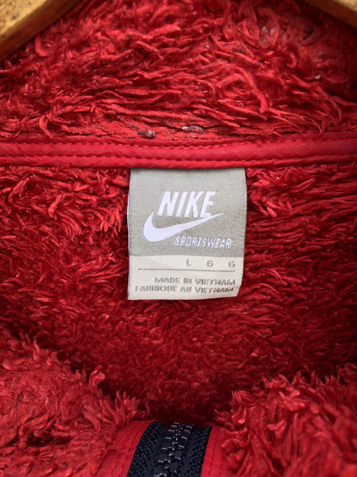 Nike Nike Sherpa Fleece Polyester Blend Hooded Jacket Size US L / EU 52-54 / 3 - 5 Thumbnail