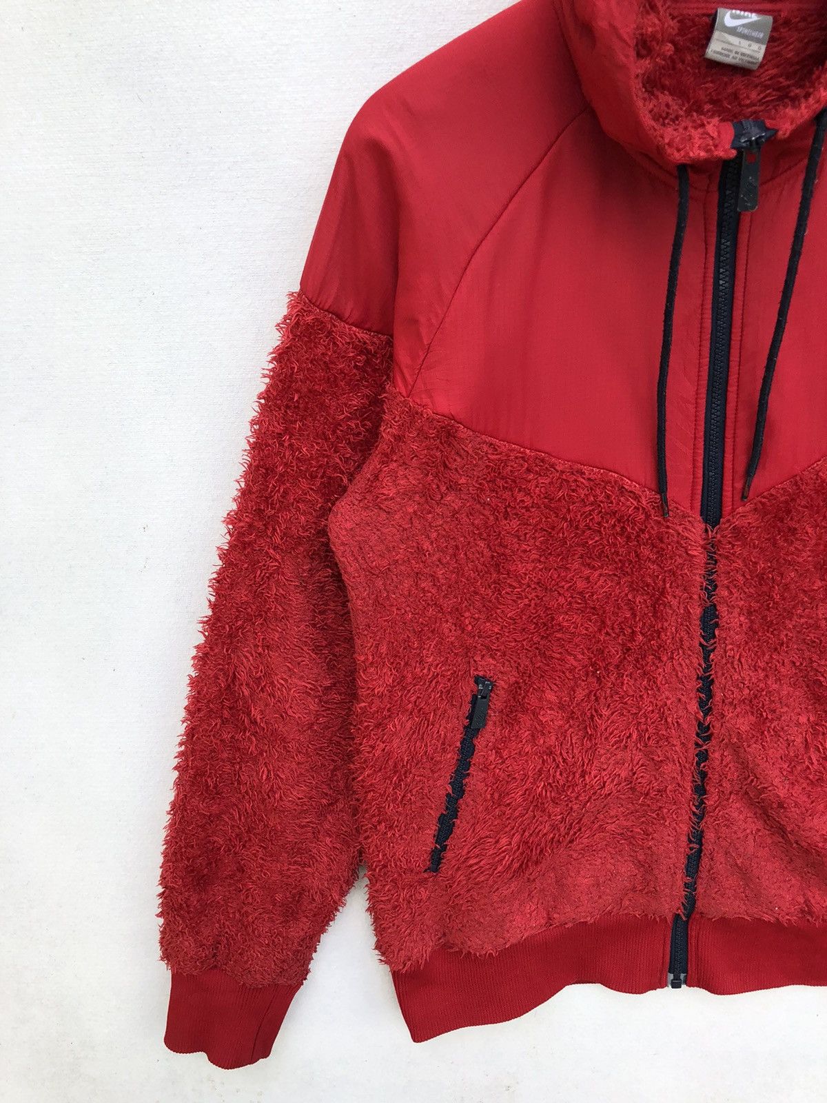 Nike Nike Sherpa Fleece Polyester Blend Hooded Jacket Size US L / EU 52-54 / 3 - 3 Thumbnail