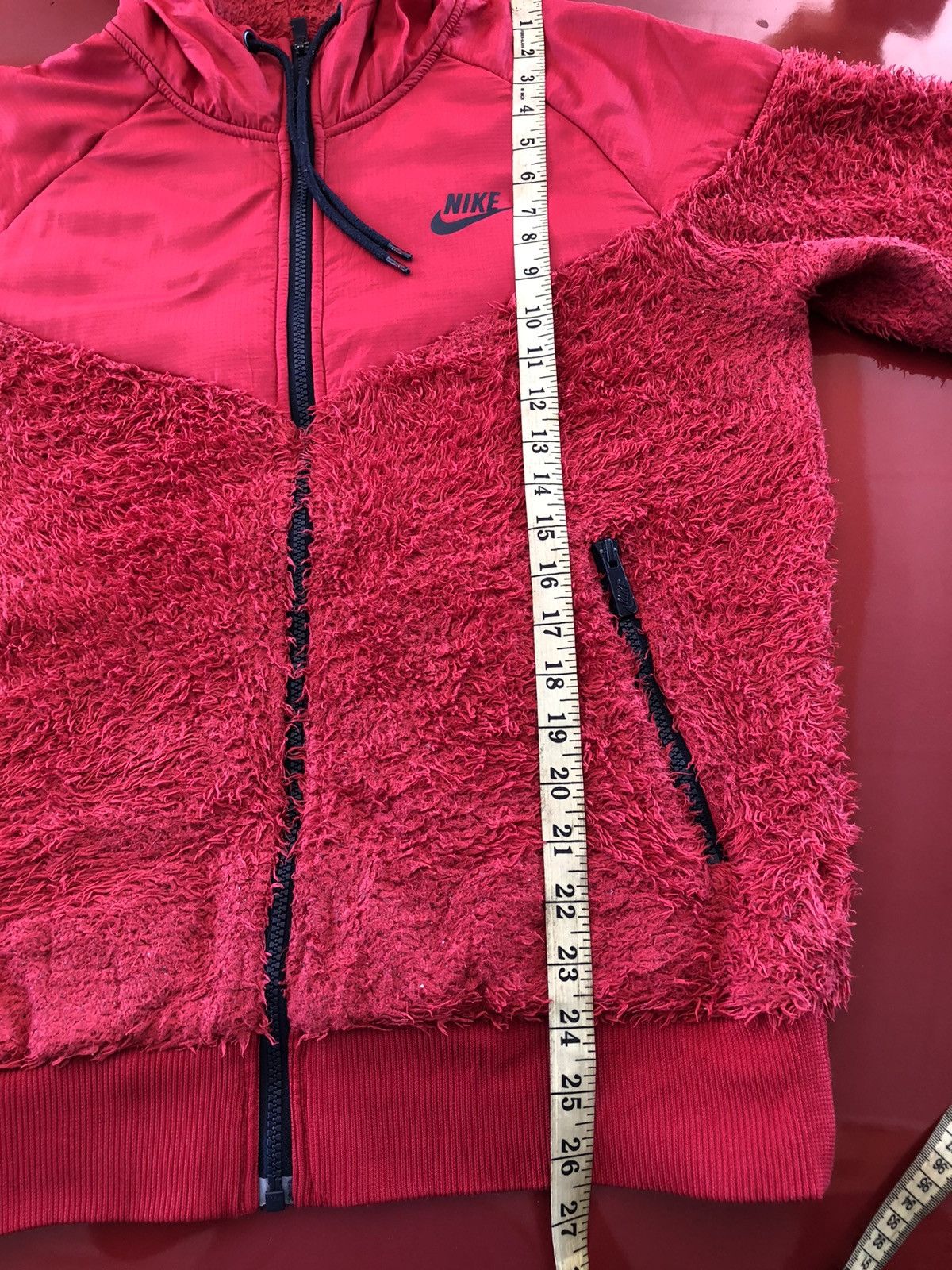 Nike Nike Sherpa Fleece Polyester Blend Hooded Jacket Size US L / EU 52-54 / 3 - 11 Thumbnail