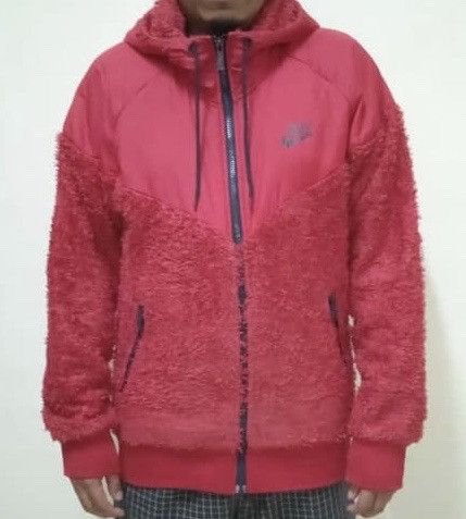 Nike Nike Sherpa Fleece Polyester Blend Hooded Jacket Size US L / EU 52-54 / 3 - 12 Thumbnail