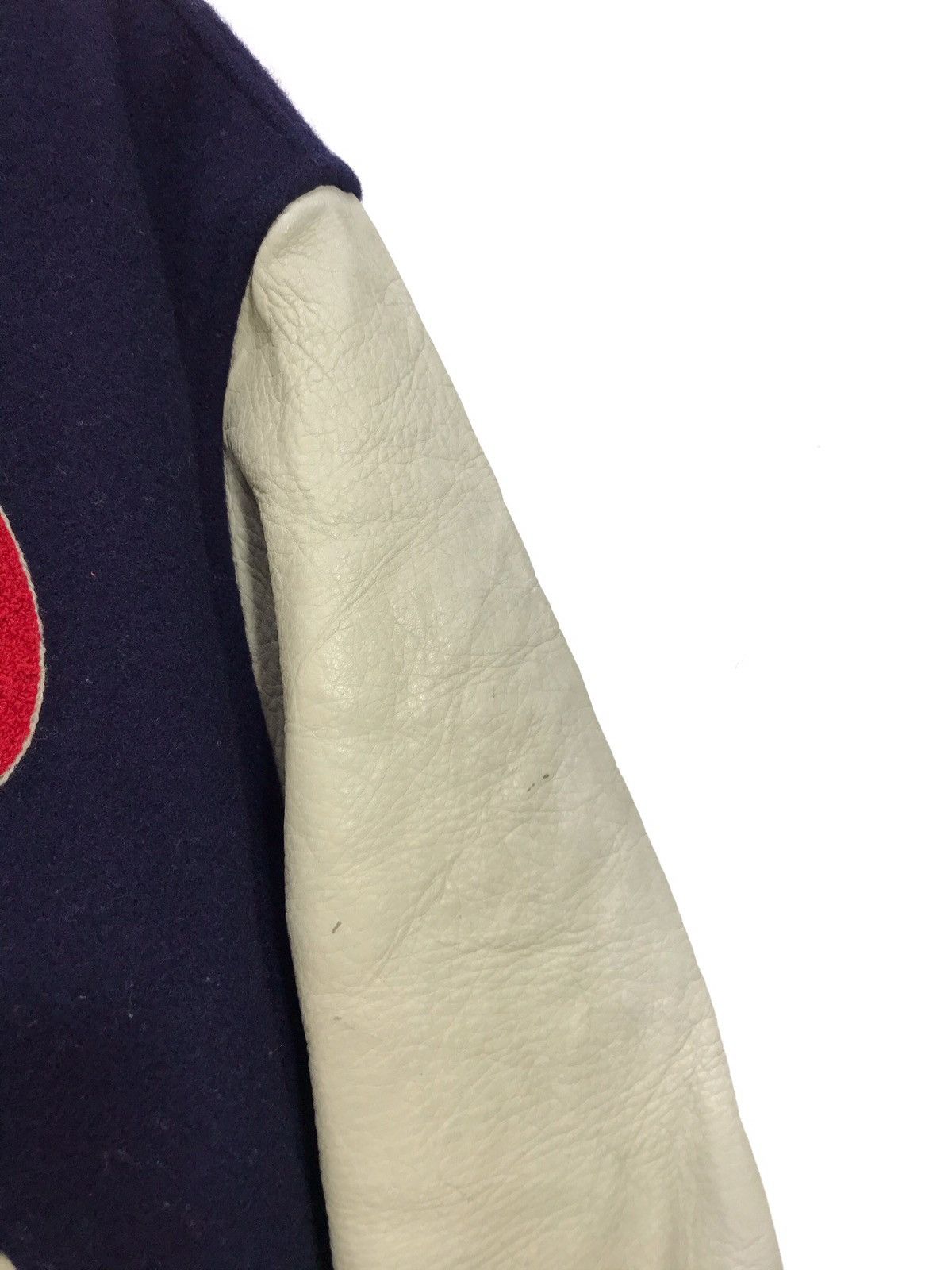 Japanese Brand 🌟Super Hakka Varsity Jacket Wool Leather 3🟩2 Size US L / EU 52-54 / 3 - 6 Thumbnail