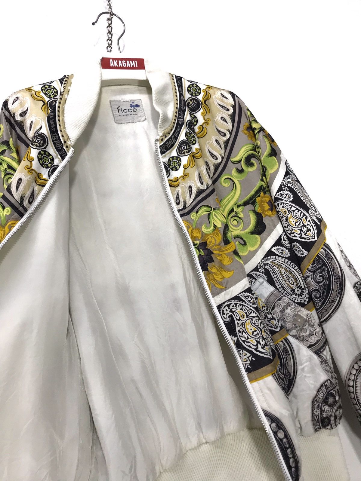 Yoshiyuki Konishi Yoshiyuki Konishi Bomber Satin Jacket Full Paisley 19🟩 Size US L / EU 52-54 / 3 - 4 Thumbnail