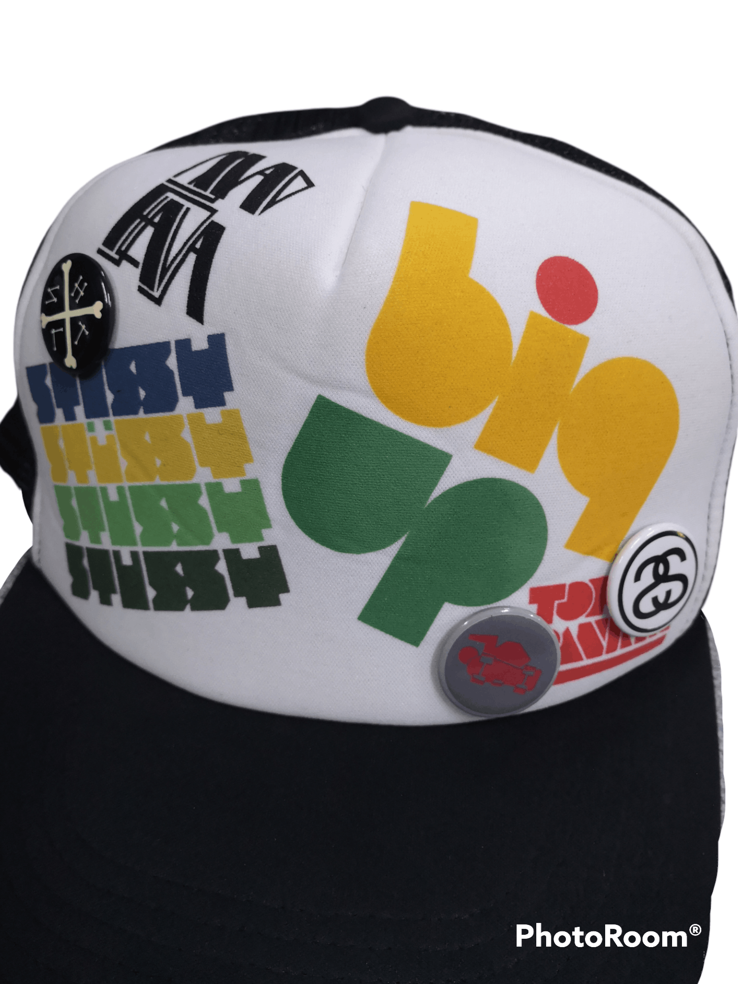 Japanese Brand × Stussy Stussy Block Trucker Hats Size ONE SIZE - 2 Thumbnail