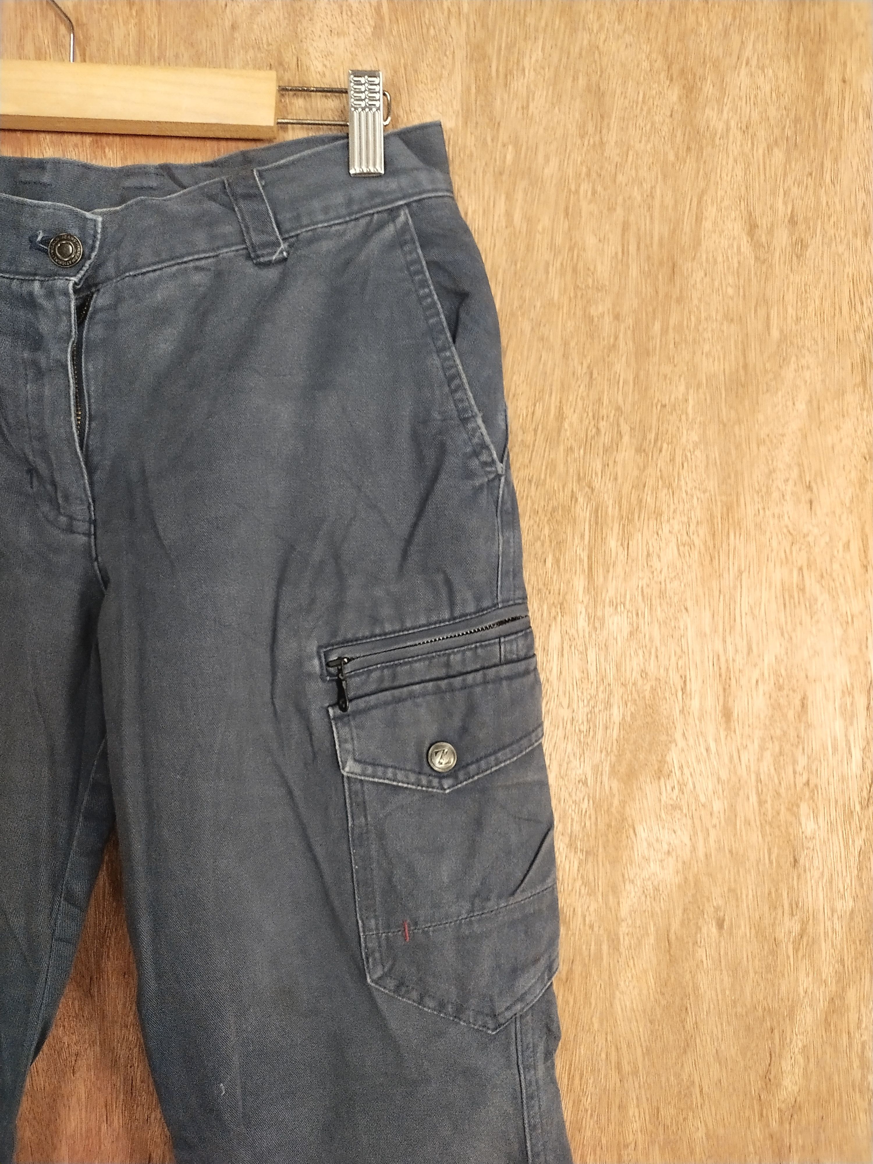 Japanese Brand Z Dragon japan distressed faded black cargo pants #S135 Size US 28 / EU 44 - 5 Thumbnail