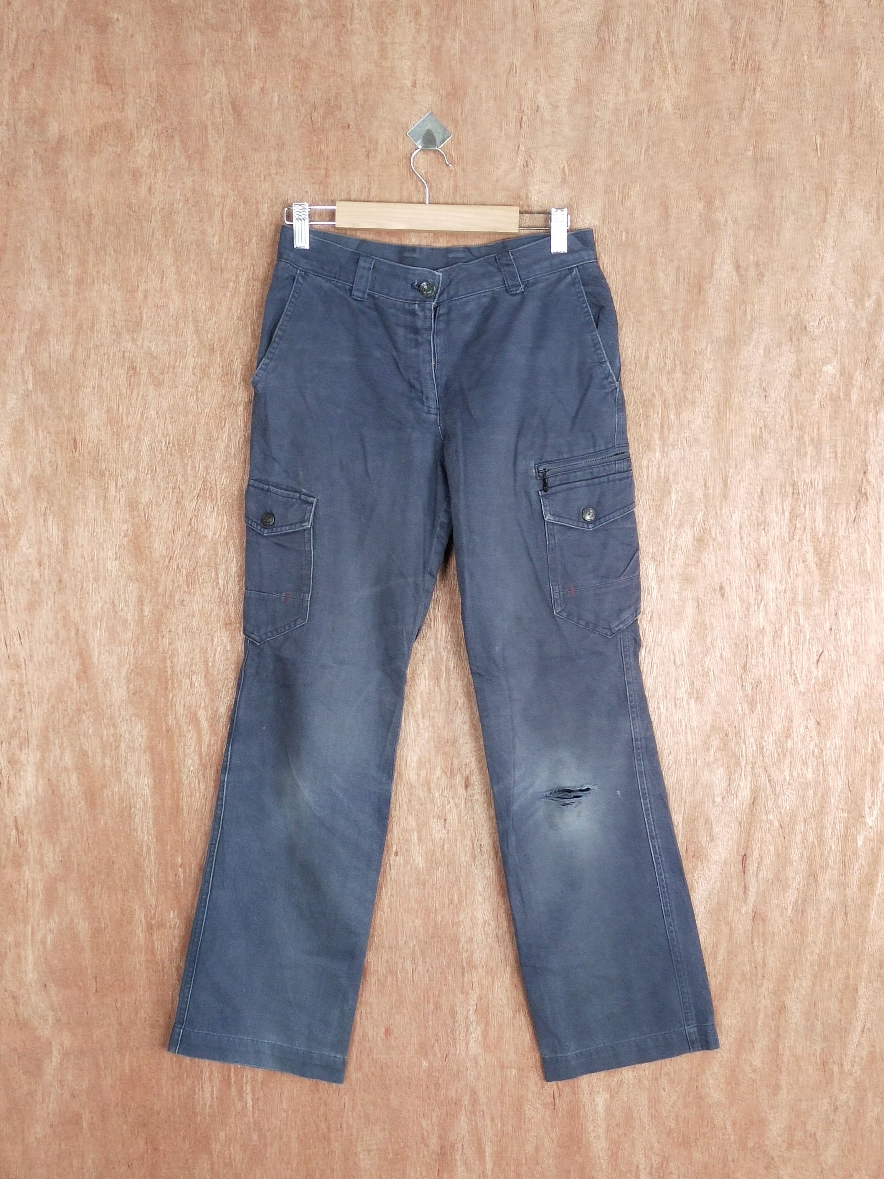 Japanese Brand Z Dragon japan distressed faded black cargo pants #S135 Size US 28 / EU 44 - 1 Thumbnail