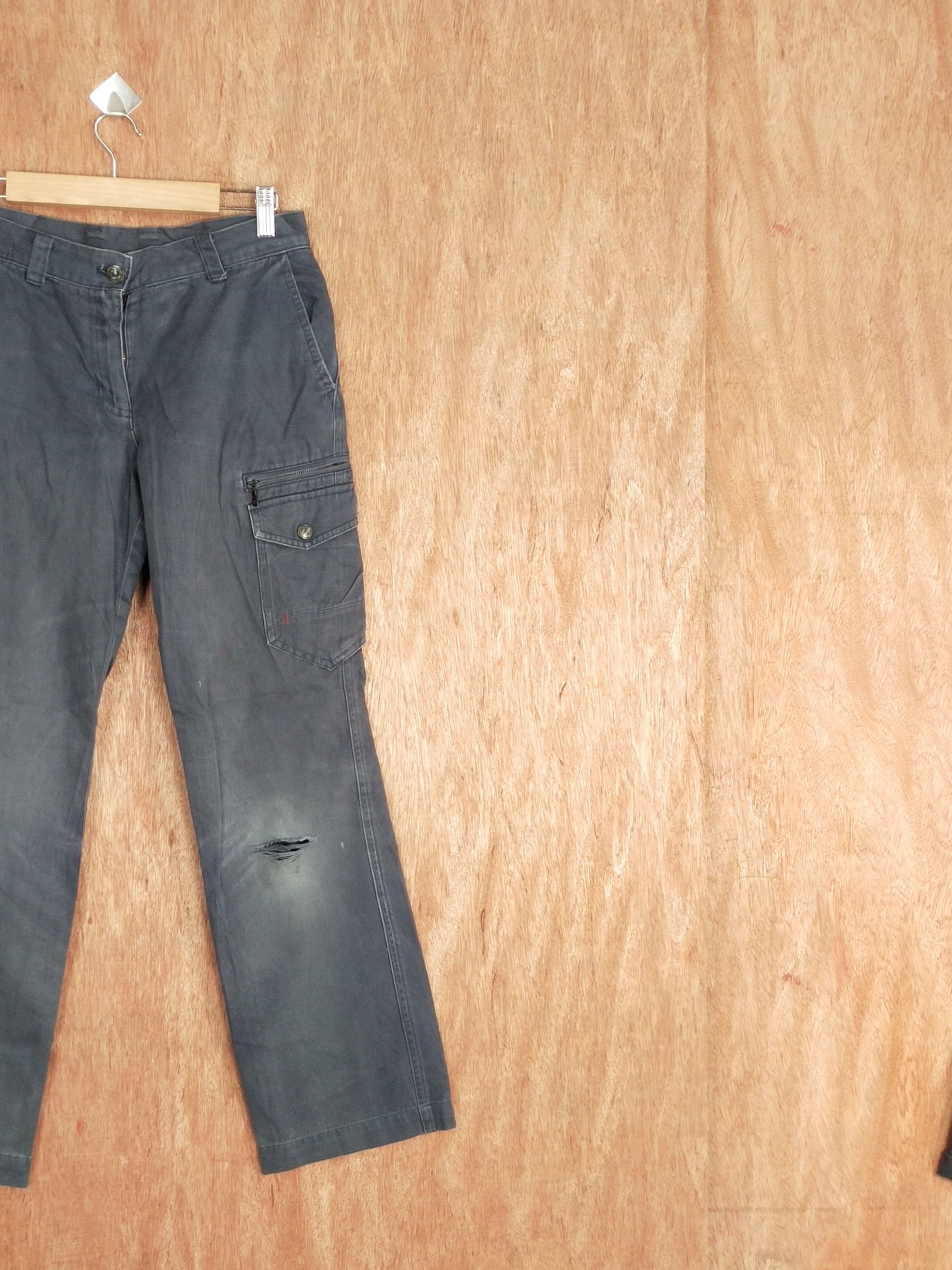 Japanese Brand Z Dragon japan distressed faded black cargo pants #S135 Size US 28 / EU 44 - 3 Thumbnail