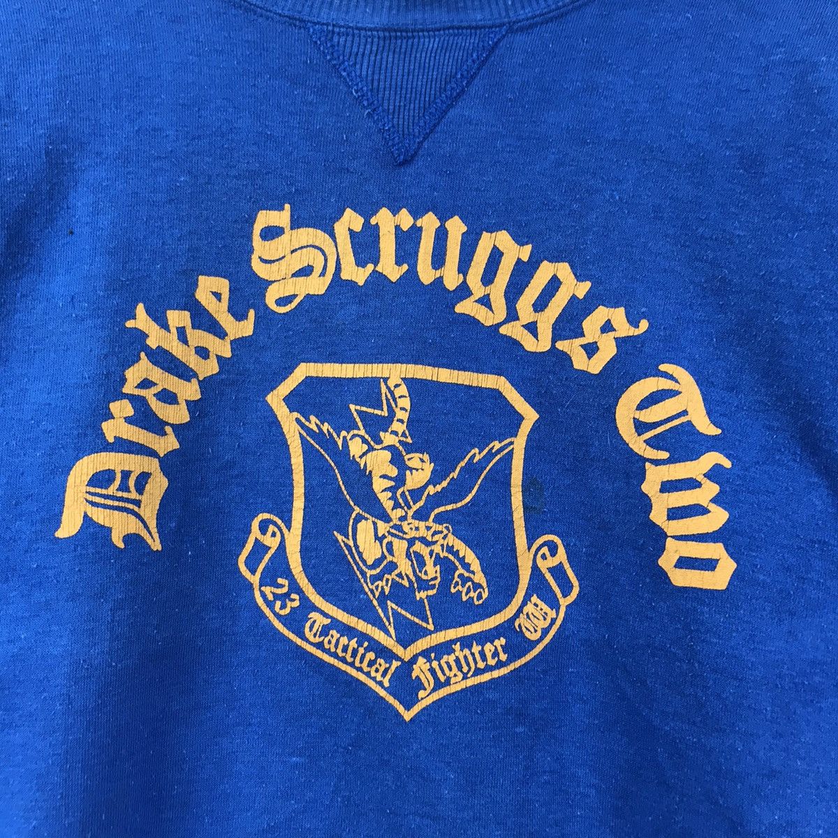 Vintage Vintage 90s DRAKE SCRUGGS TMO Print Blue Sweatshirt Size US S / EU 44-46 / 1 - 3 Thumbnail