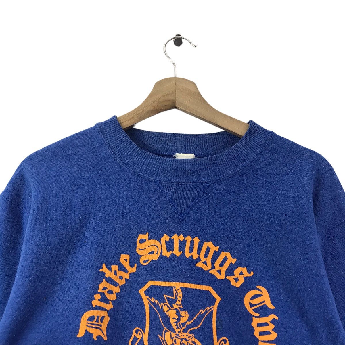 Vintage Vintage 90s DRAKE SCRUGGS TMO Print Blue Sweatshirt Size US S / EU 44-46 / 1 - 2 Thumbnail