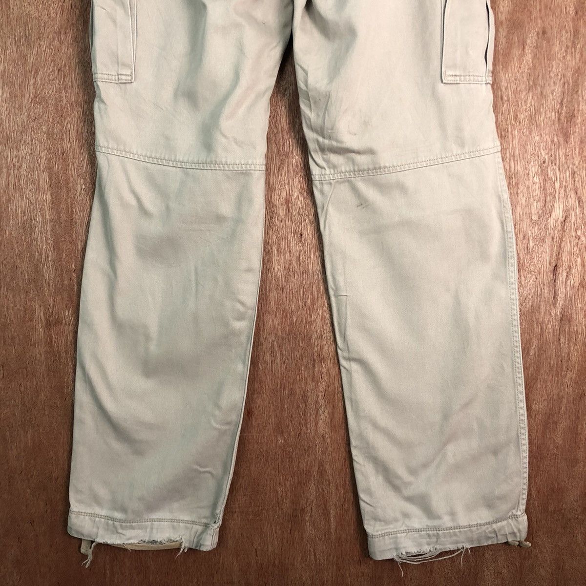 Japanese Brand DLL Uniqlo Cream Multipocket Tactical Cargo Pants #c213 Size US 33 - 9 Thumbnail