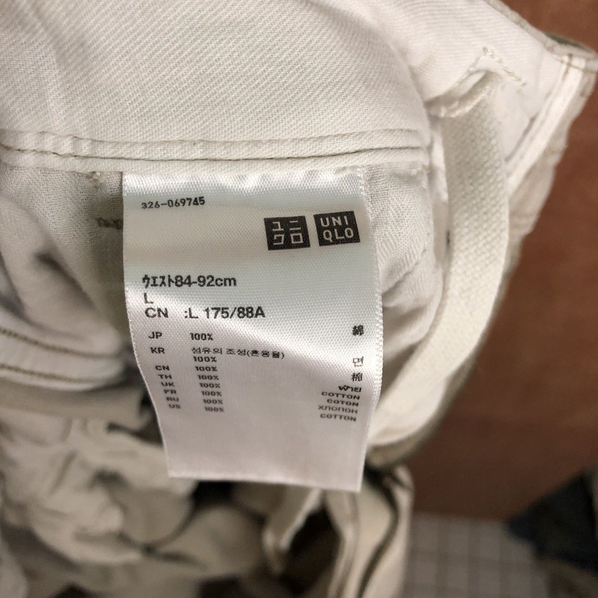 Japanese Brand DLL Uniqlo Cream Multipocket Tactical Cargo Pants #c213 Size US 33 - 10 Thumbnail