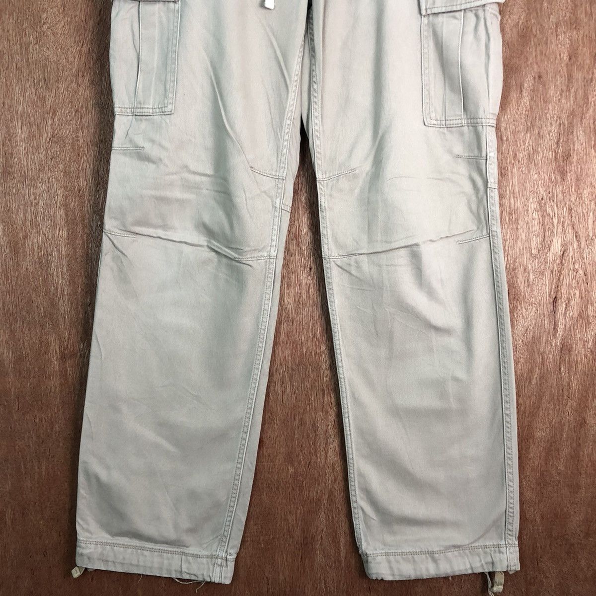 Japanese Brand DLL Uniqlo Cream Multipocket Tactical Cargo Pants #c213 Size US 33 - 3 Thumbnail