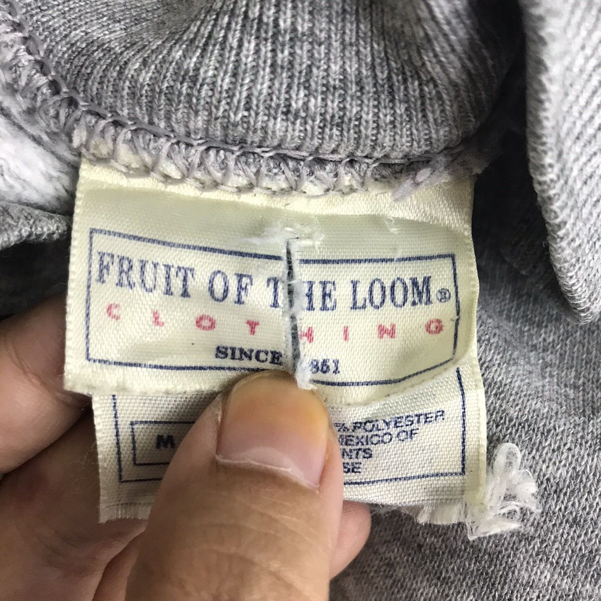 Fruit Of The Loom Vintage 90s HAHN AIR BASE Germany Air Force Grey Sweatshirt Size US M / EU 48-50 / 2 - 4 Thumbnail