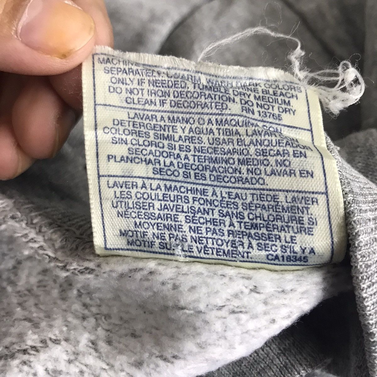 Fruit Of The Loom Vintage 90s HAHN AIR BASE Germany Air Force Grey Sweatshirt Size US M / EU 48-50 / 2 - 6 Thumbnail